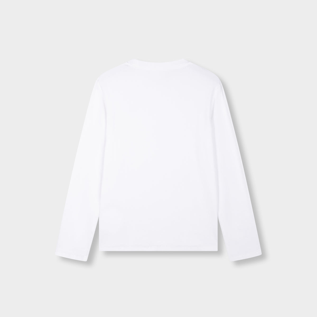 SIGNATURE SLIM-FIT RIBBED LONGSLEEVE WHITE