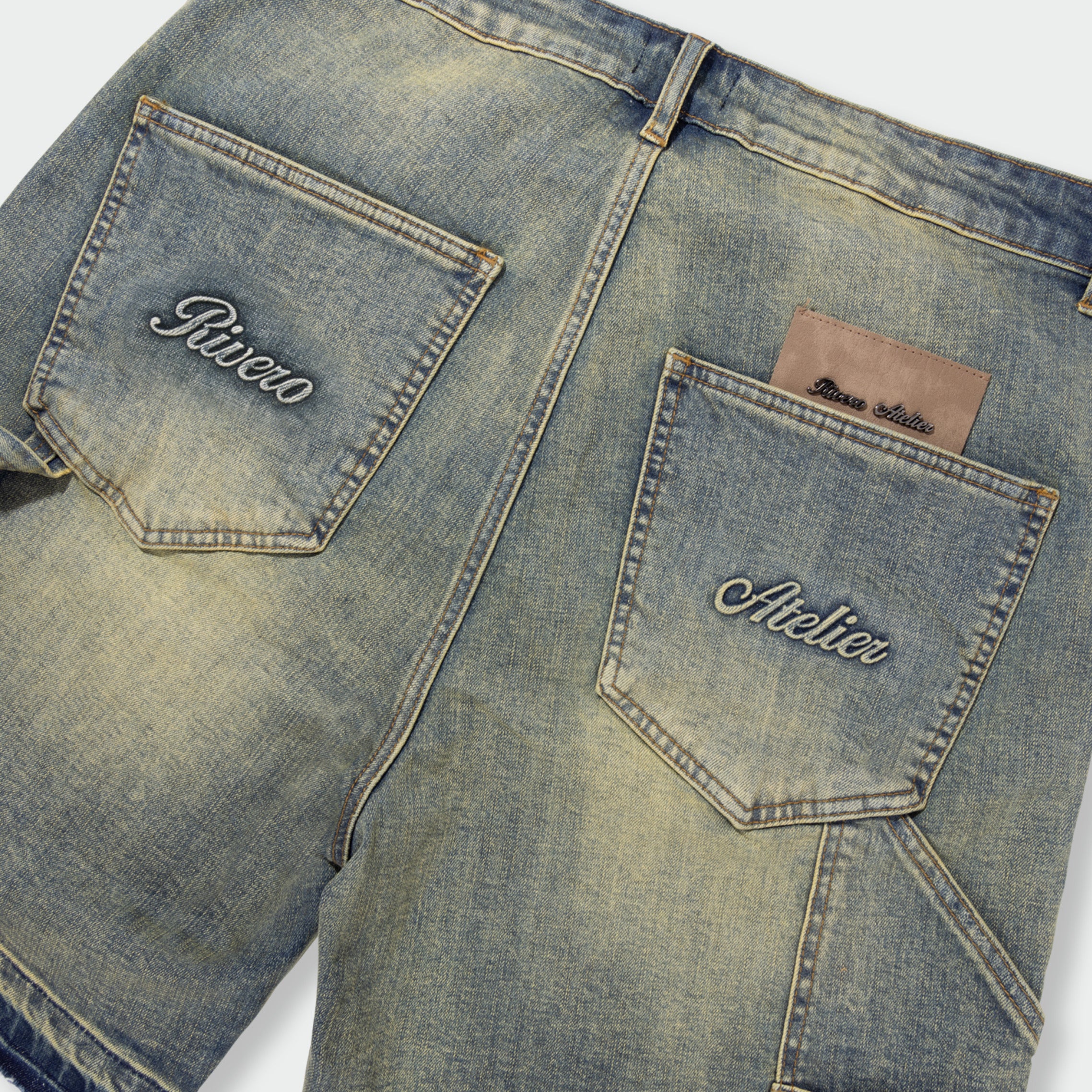 WORKER DENIM SHORTS VERIDIAN