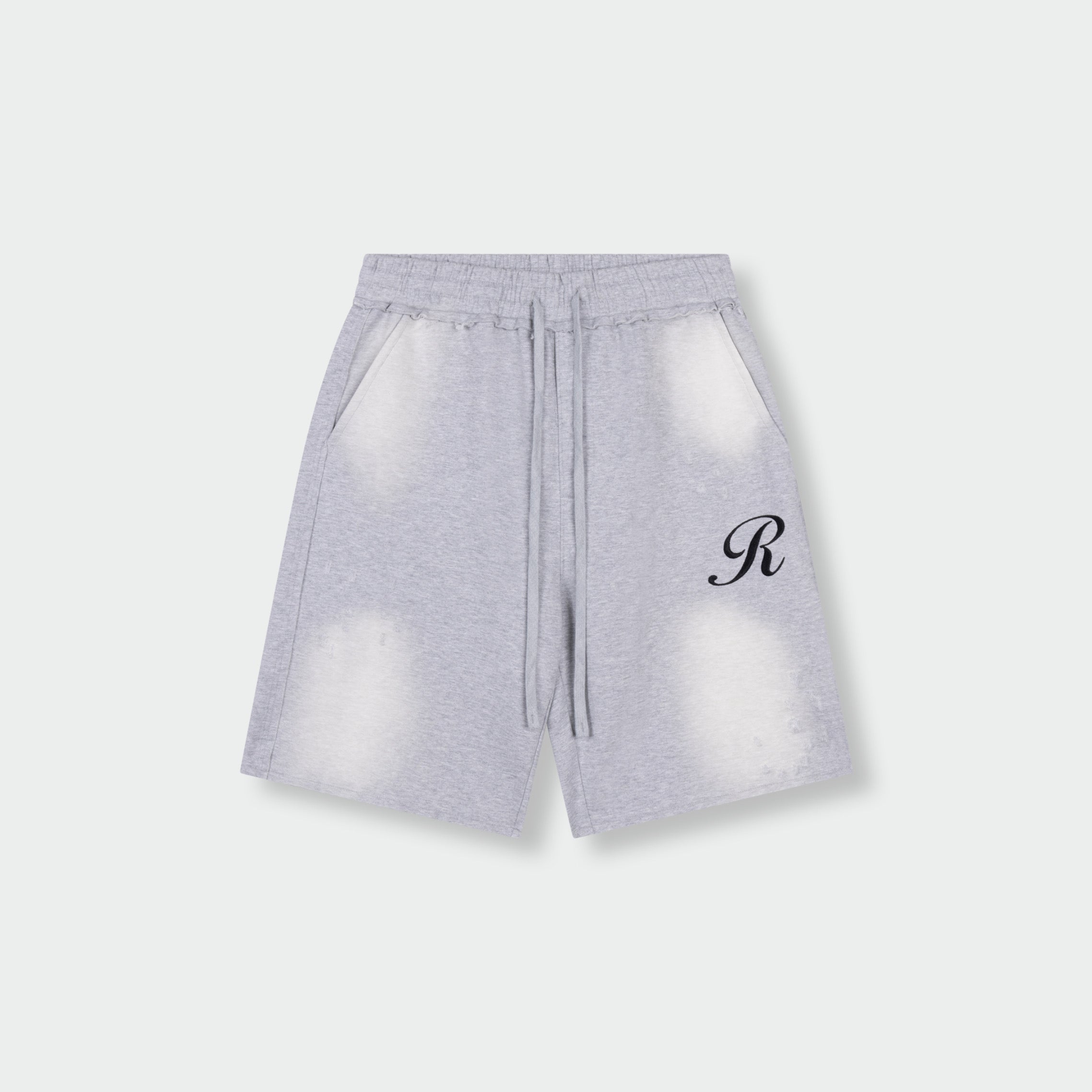 ASH FADE DISTRESSED JOGGER SHORTS
