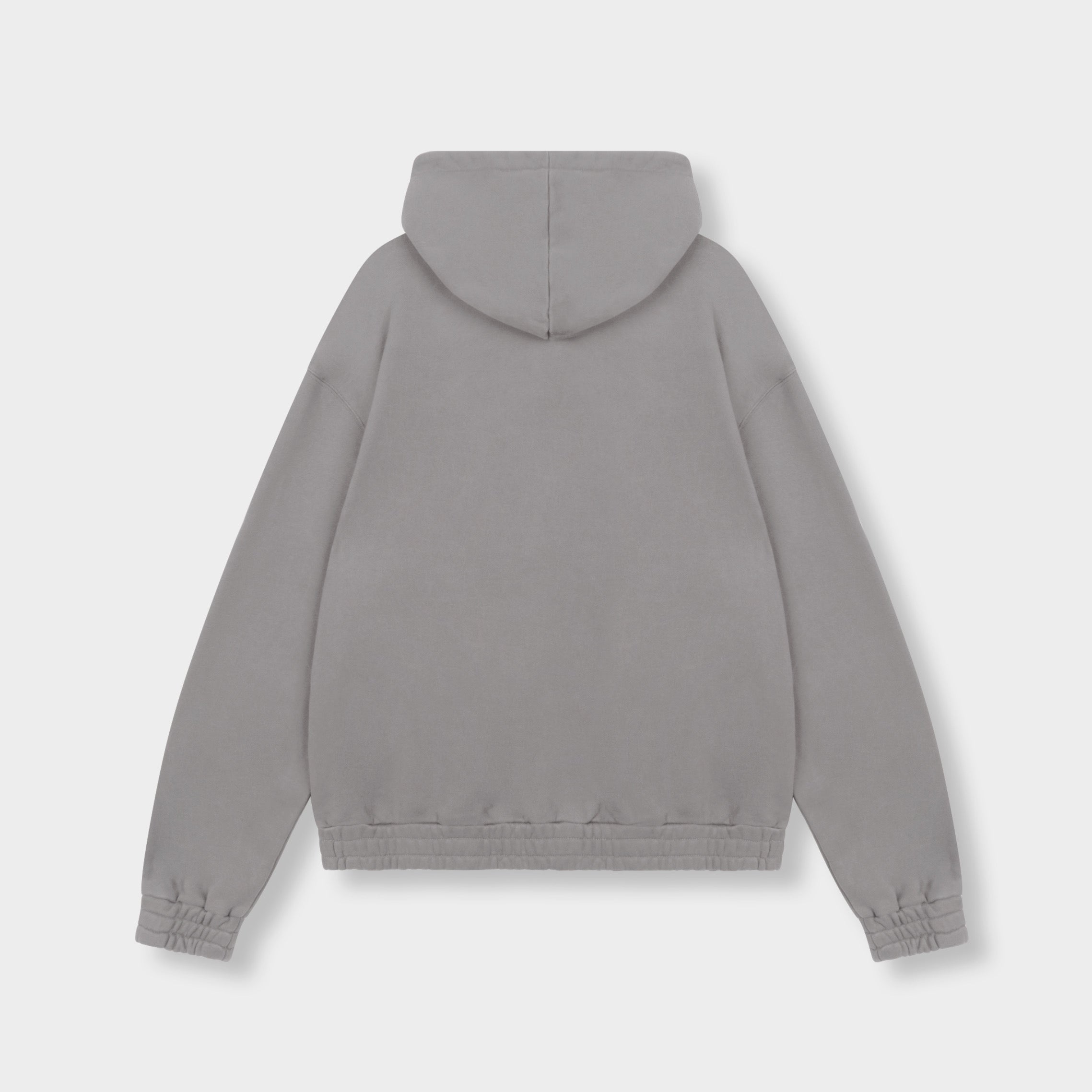 FRAYED ECHO HOODIE GREY