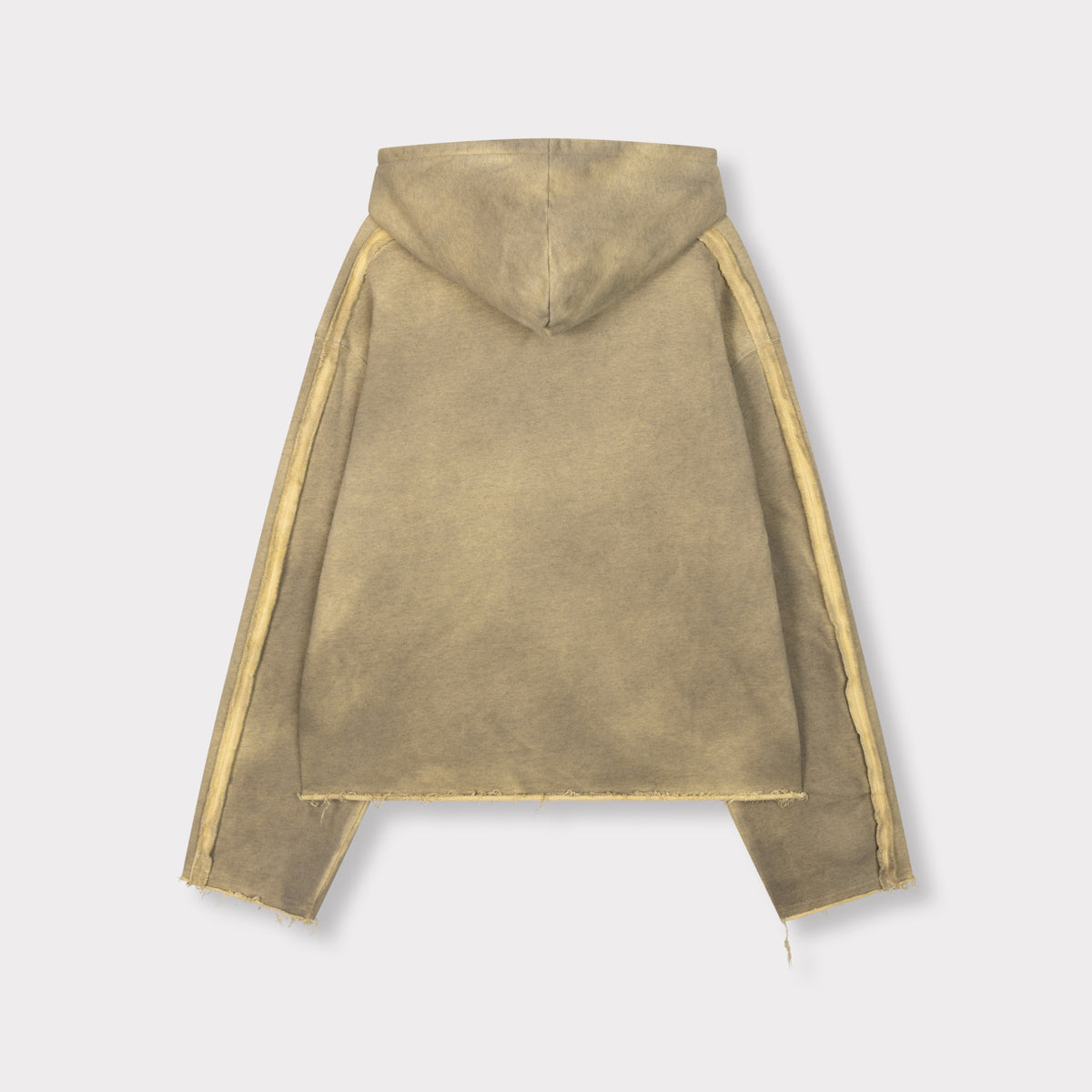RAW CUT BOX-FIT WASHED HOODIE