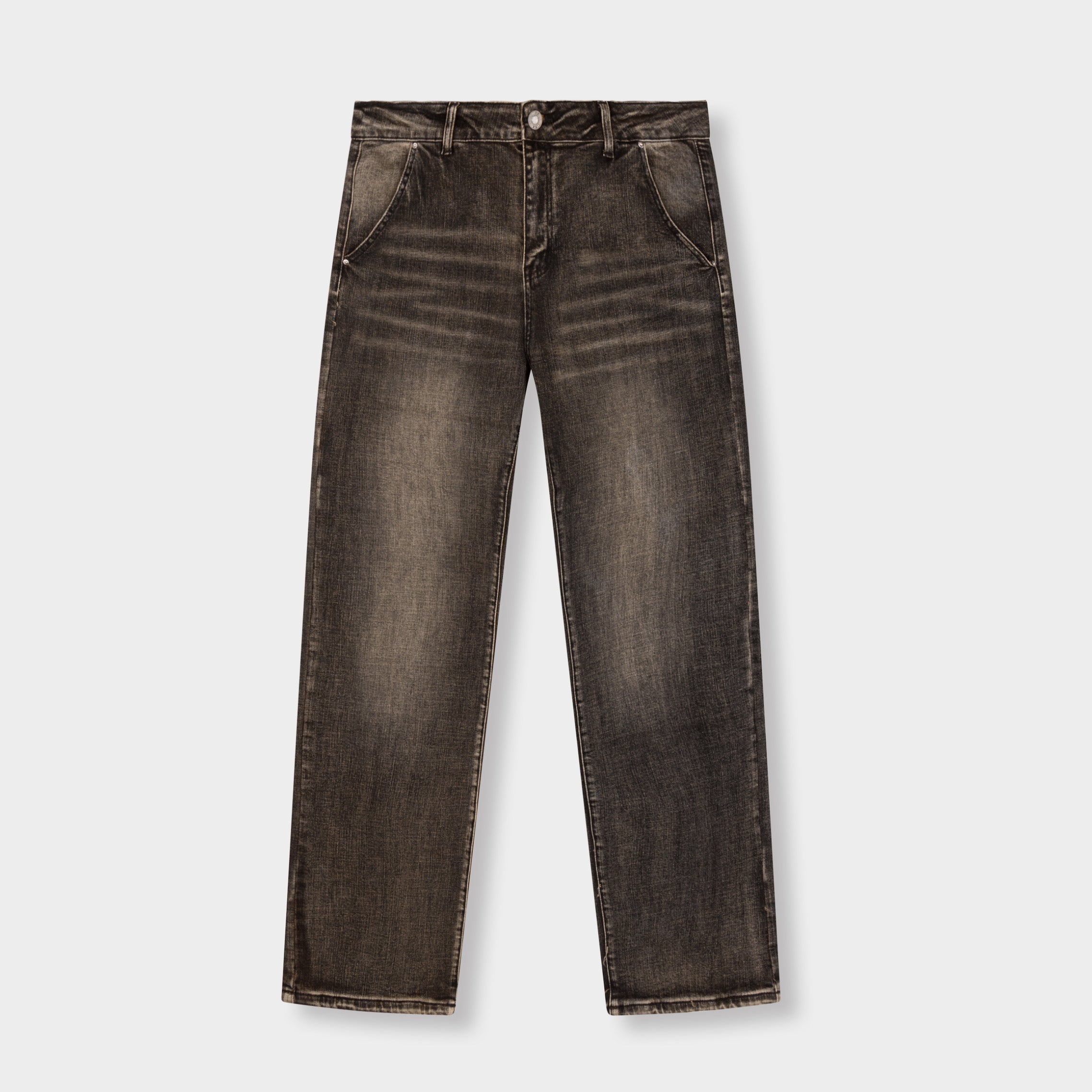 RELAXED SHADOW WASHED DENIM JEANS