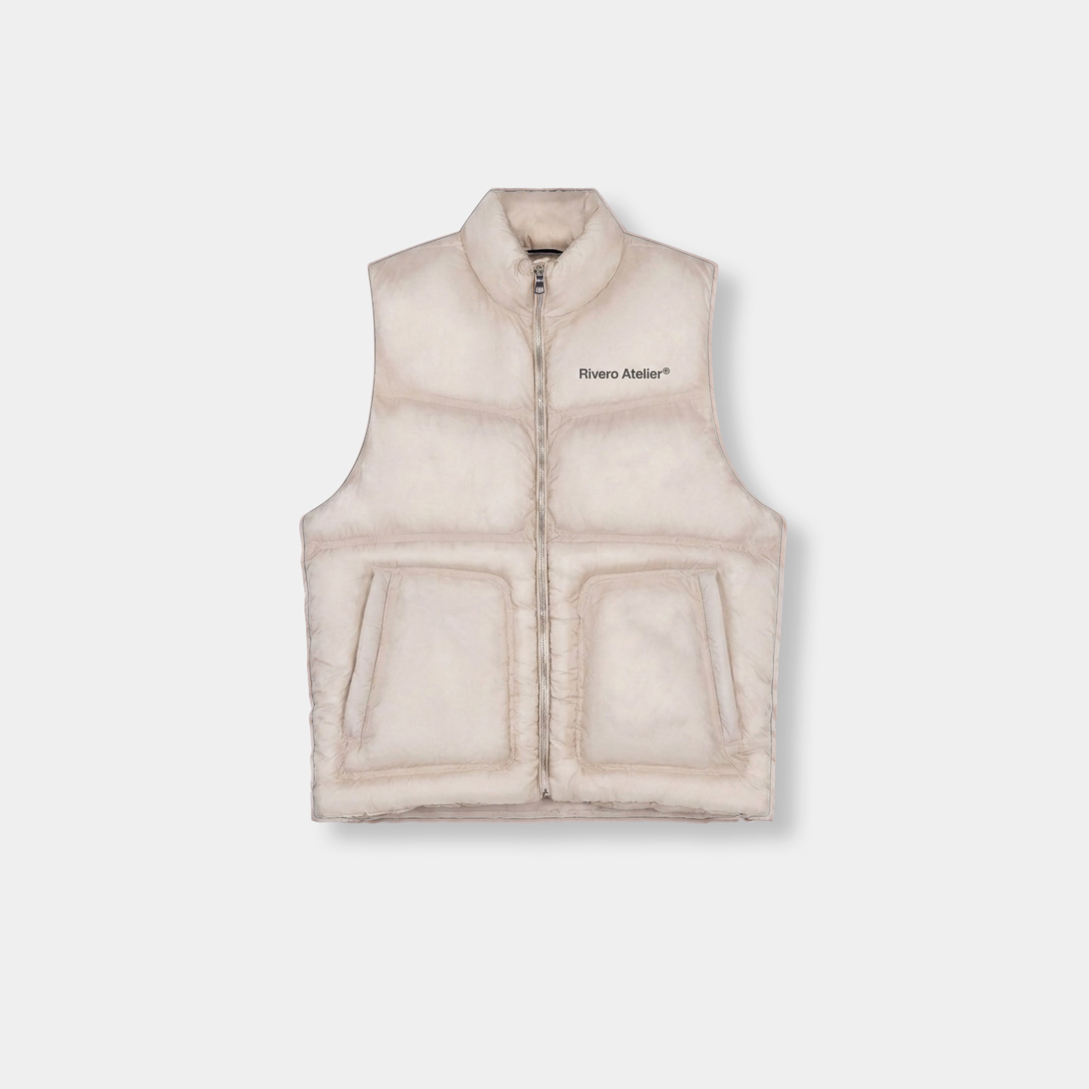 STUDIO PUFFER VEST SAND PRE-ORDER