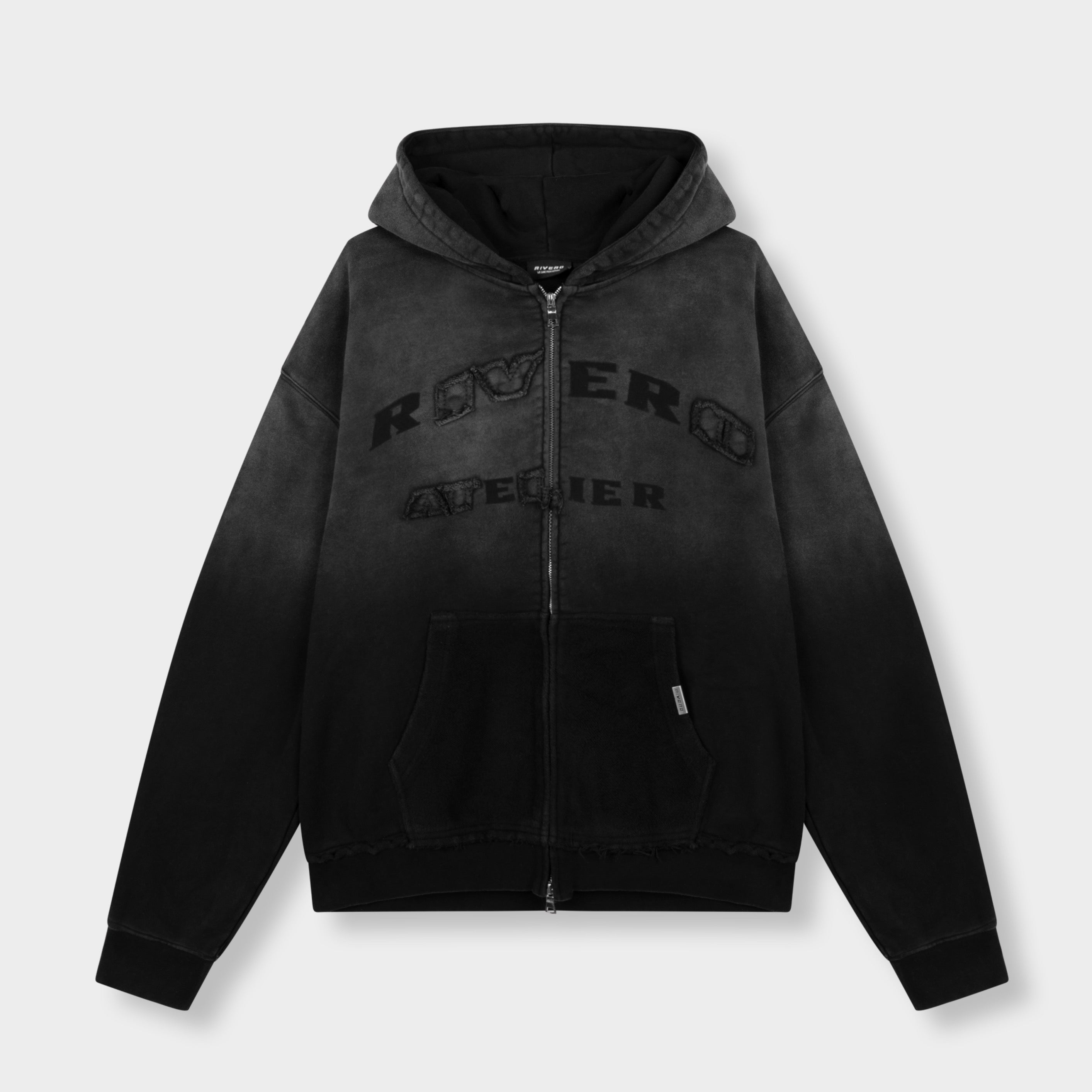 SHADOW WASHED STATEMENT ZIP HOODIE