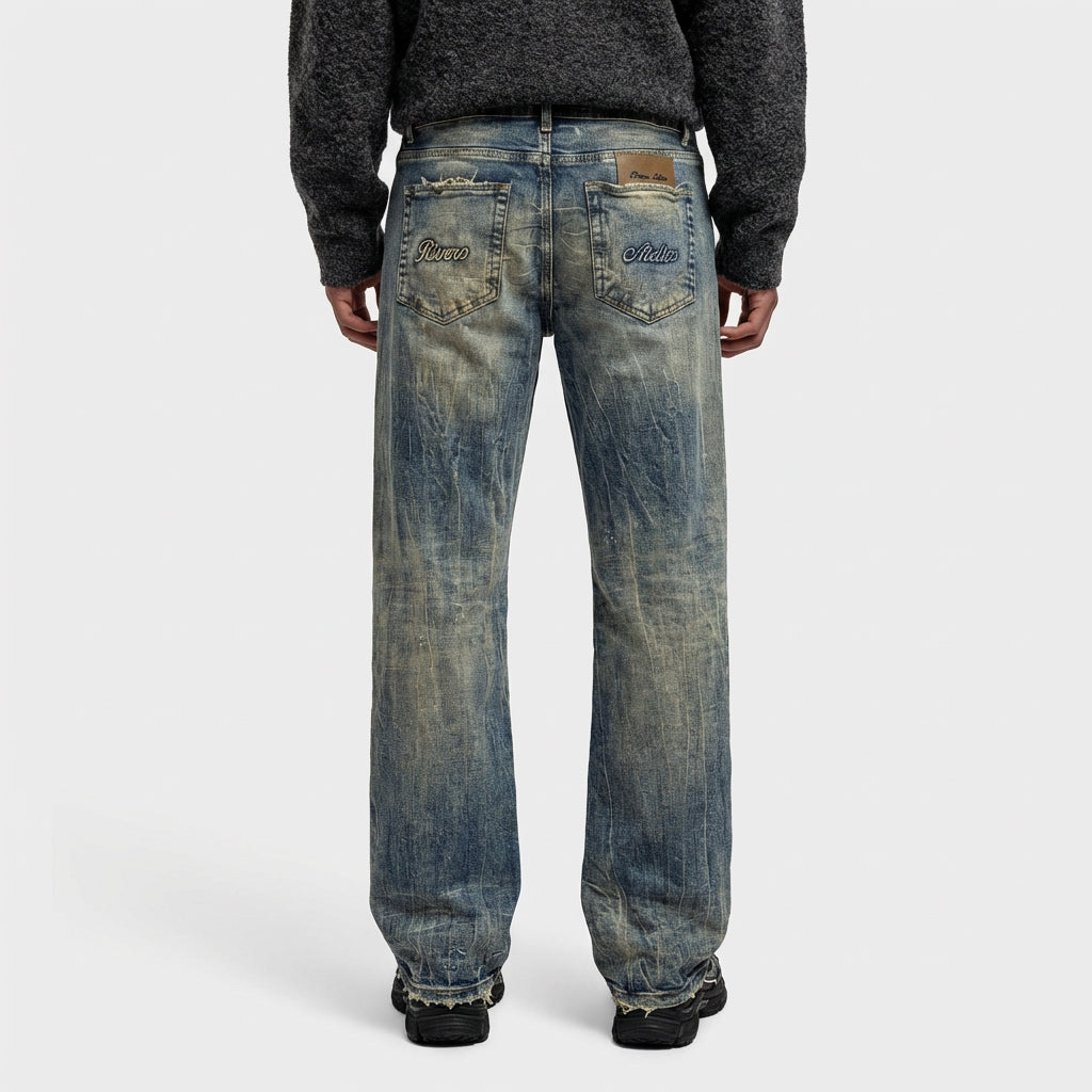 ARTISAN DAMAGE WASHED DENIM – Rivero Fashion