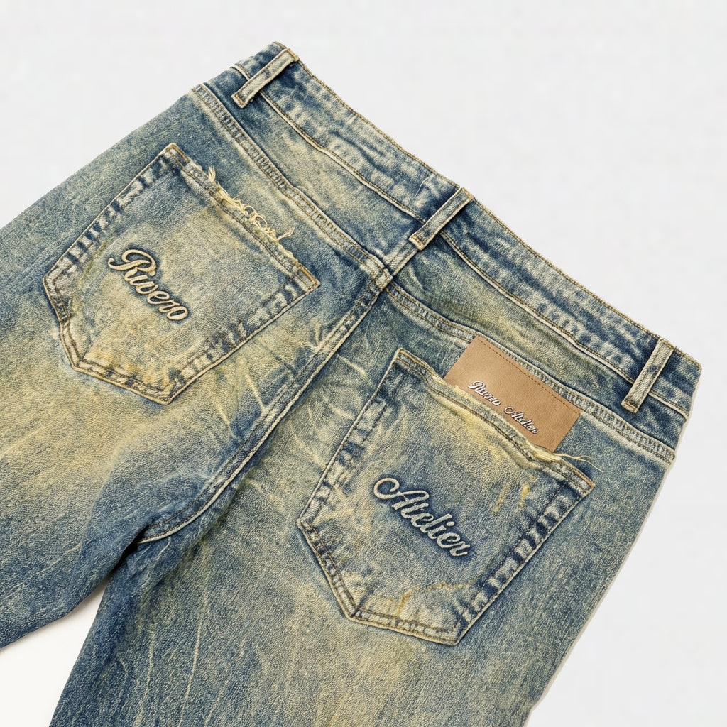 ARTISAN DAMAGE WASHED DENIM – Rivero Fashion