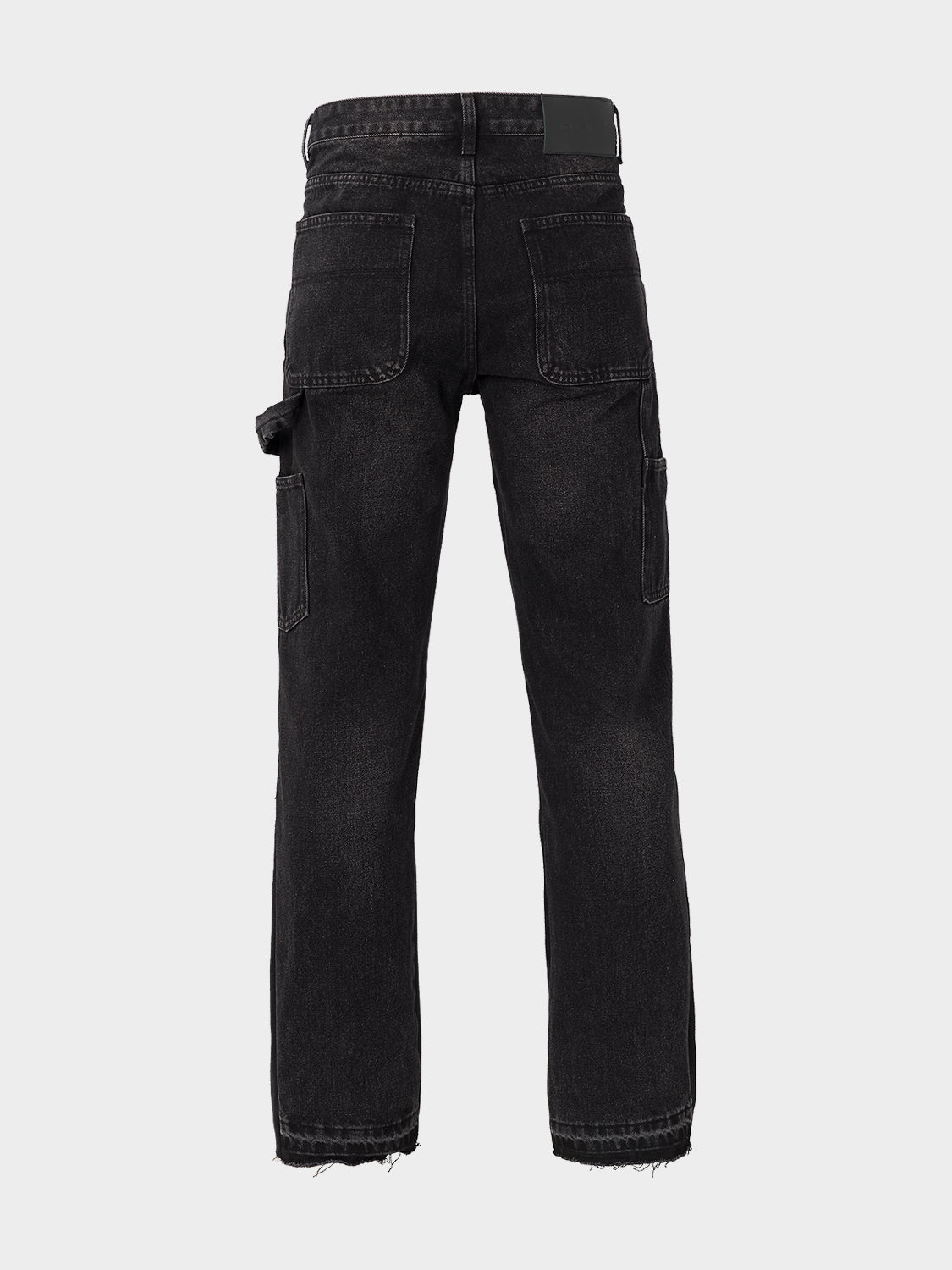 ATELIER CARPENTER FLARED DENIM JEANS BLACK