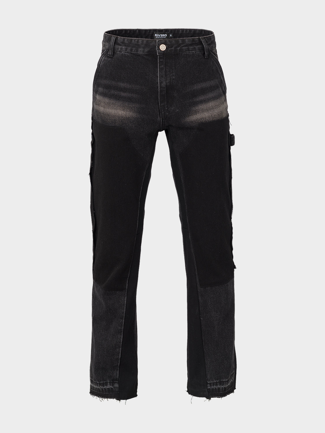 ATELIER CARPENTER FLARED DENIM JEANS BLACK