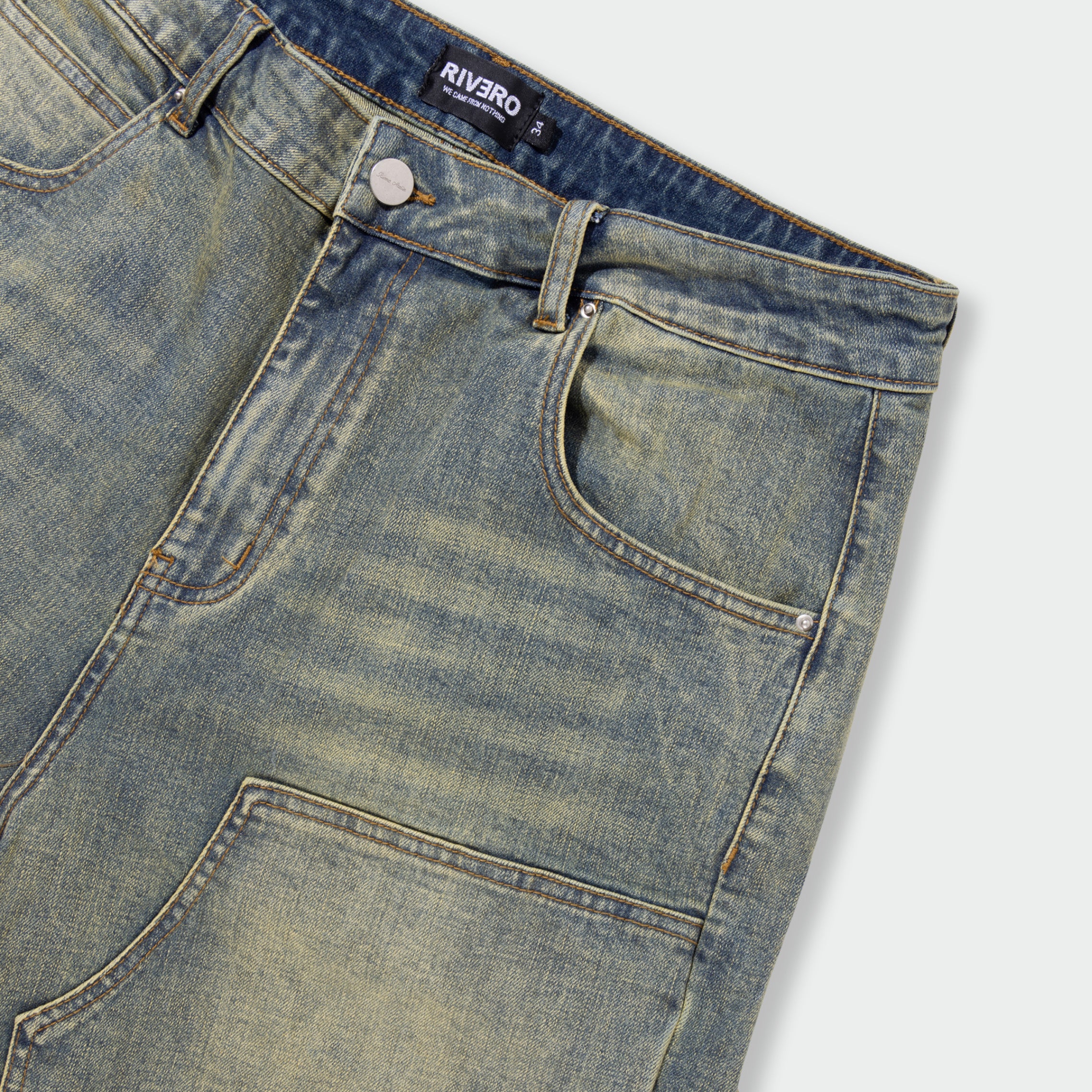 WORKER DENIM SHORTS VERIDIAN