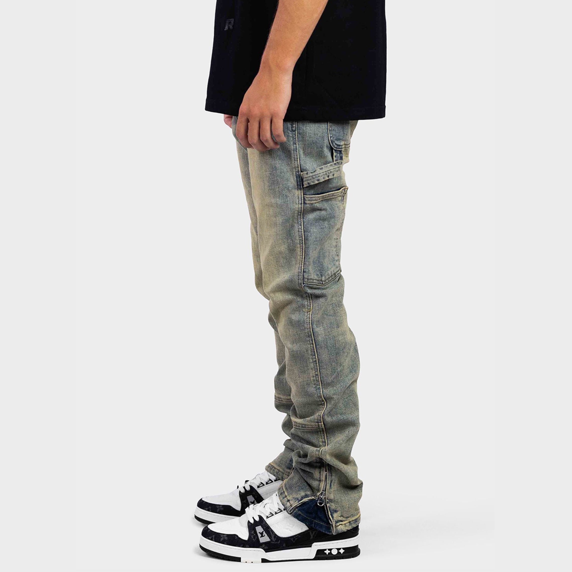 STRAIGHT WORKER DENIM JEANS