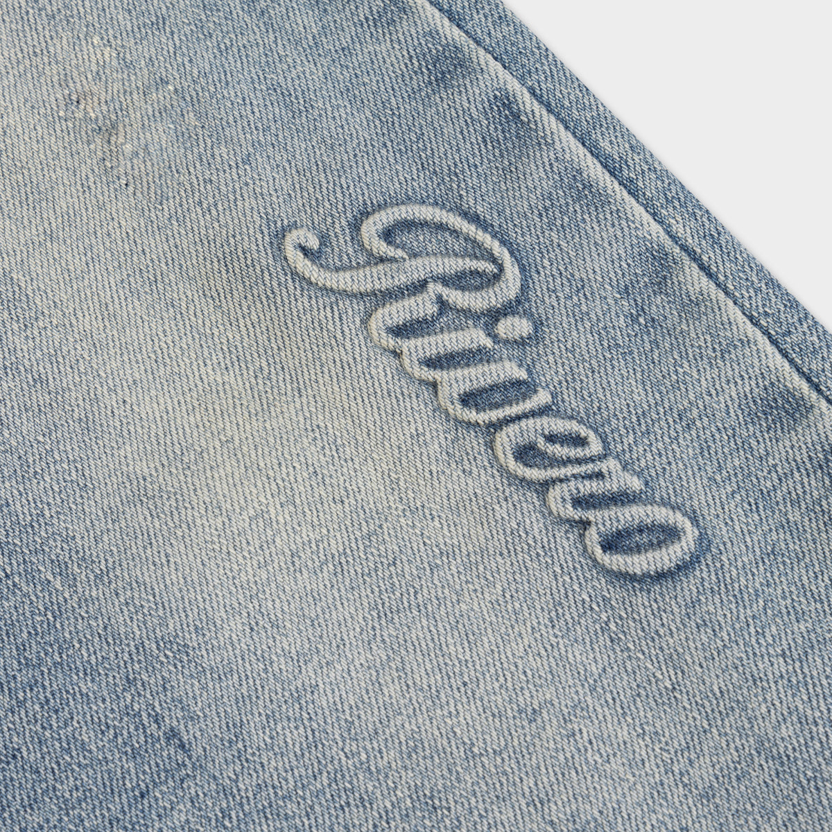 DUSTED FADE EMBOSSED DENIM