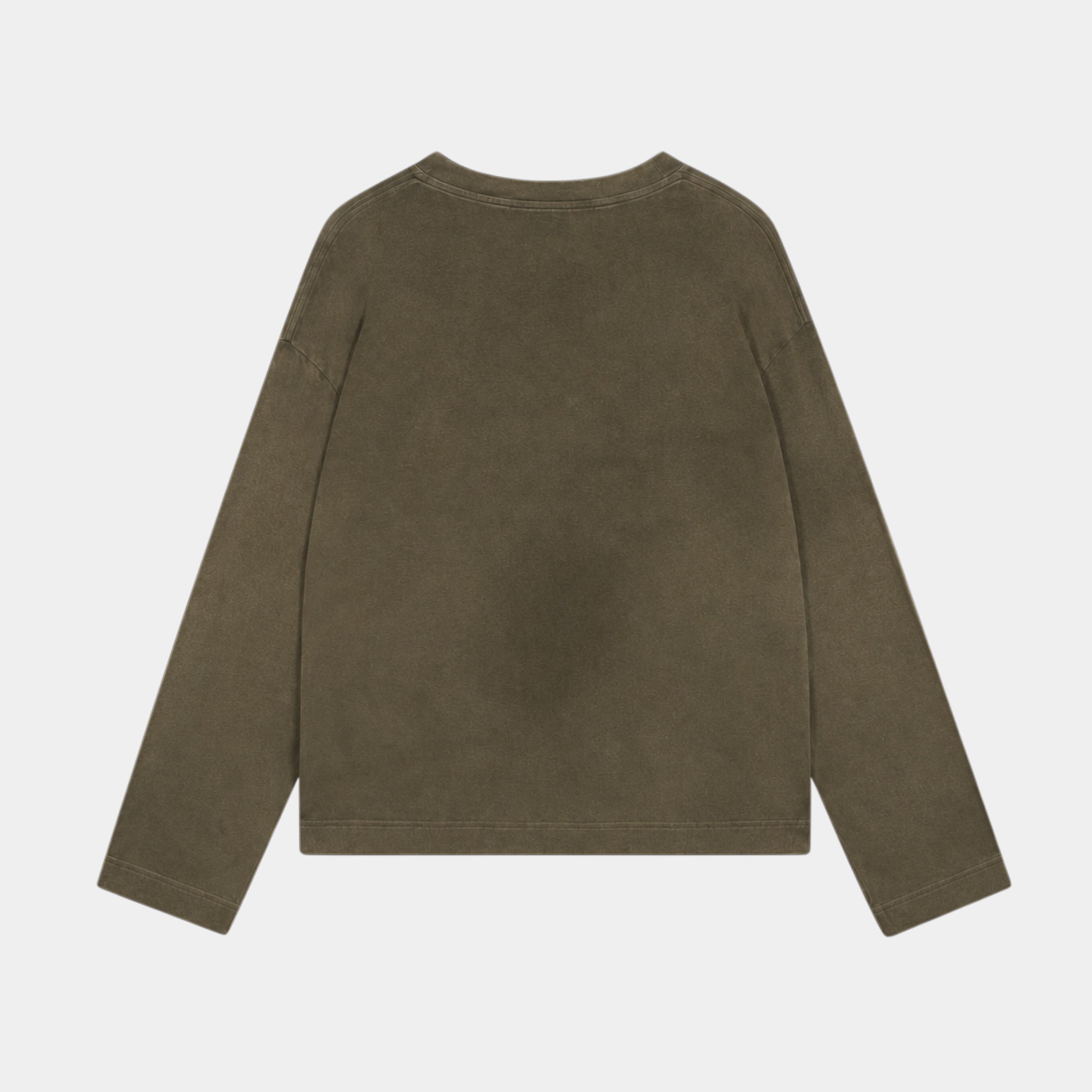 STUDIO WASHED LIGHTWEIGHT LONGSLEEVE OLIVE