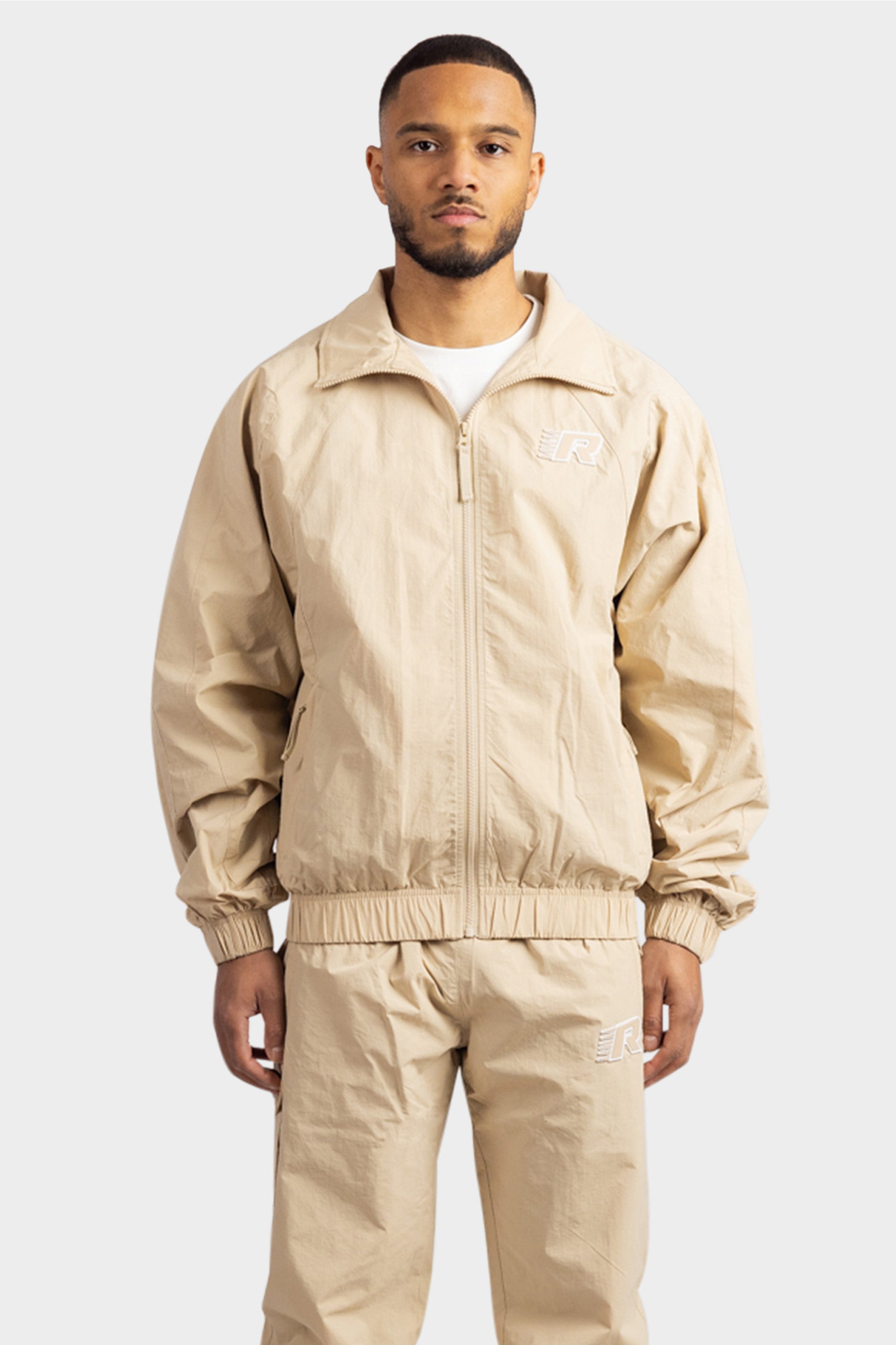 TRACKJACKET OVERSIZED SAND
