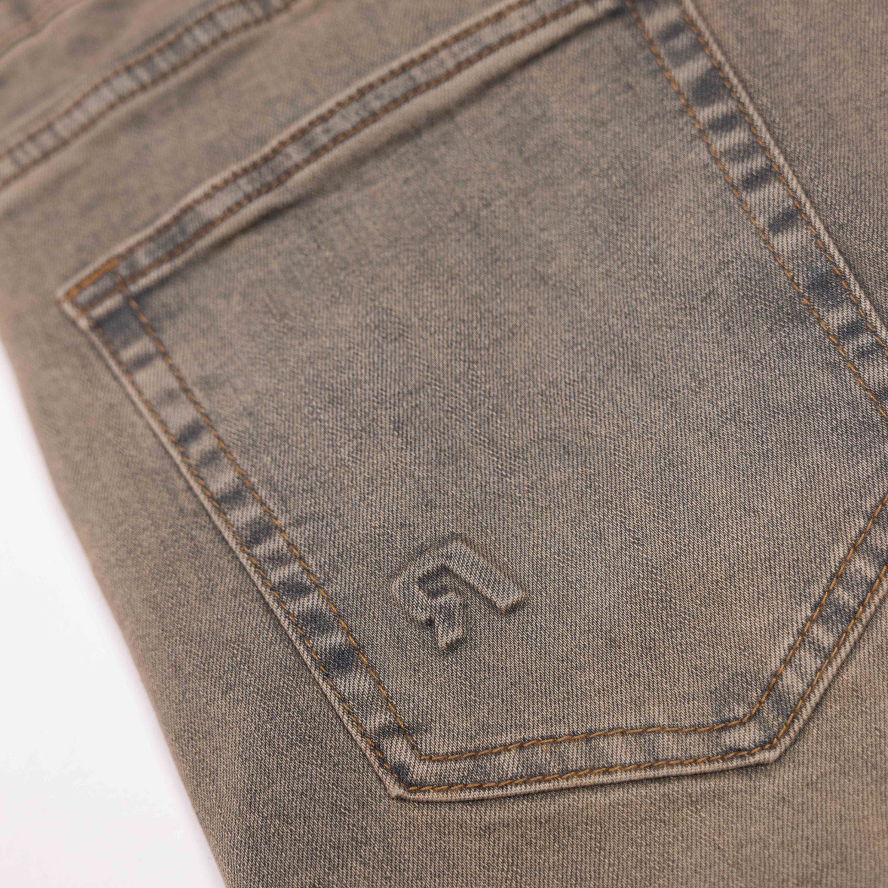 REGULAR EARTHBOUND EMBOSSED DENIM JEANS