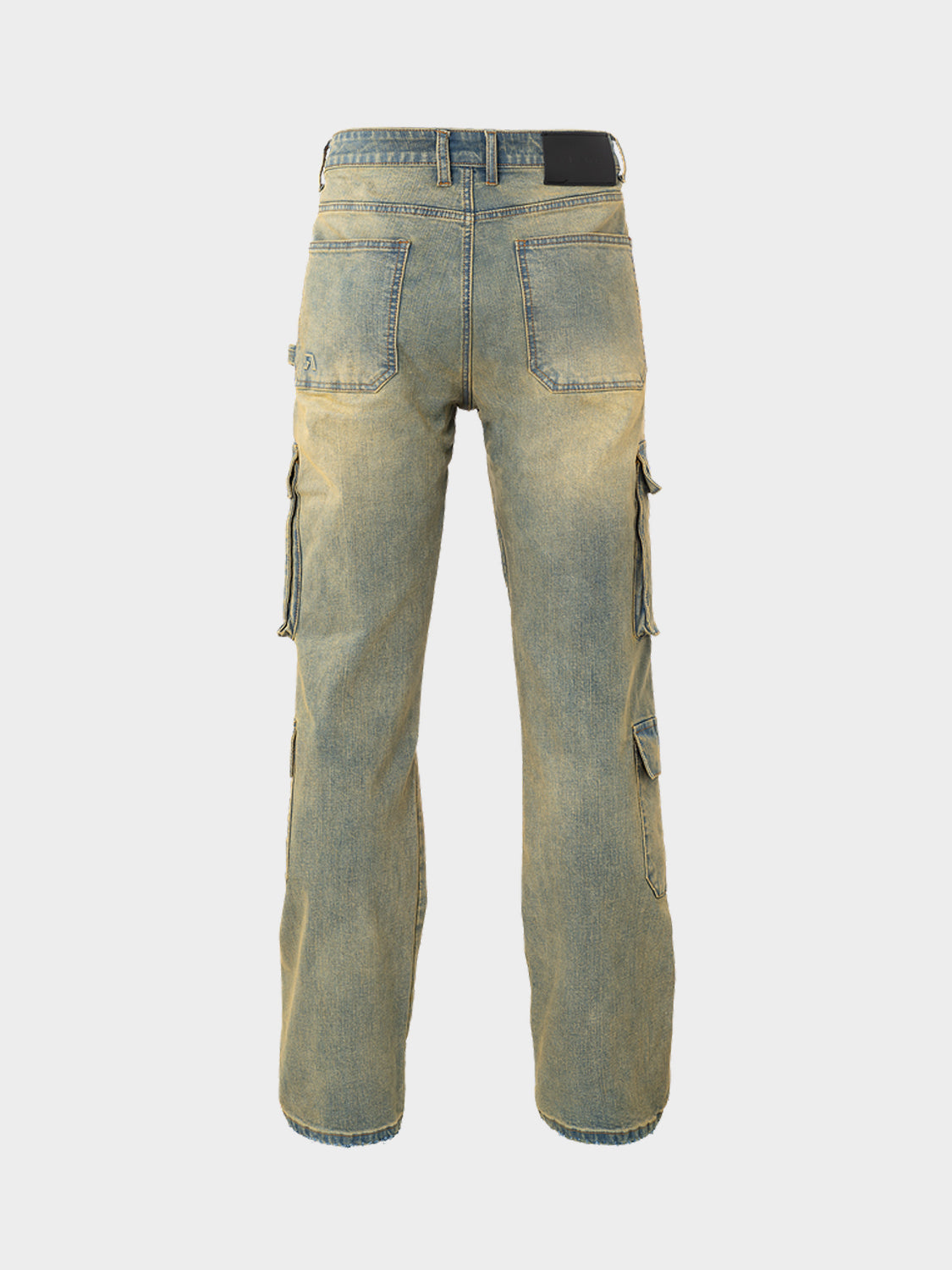 BAGGY HEAVY WASHED CARGO DENIM JEANS