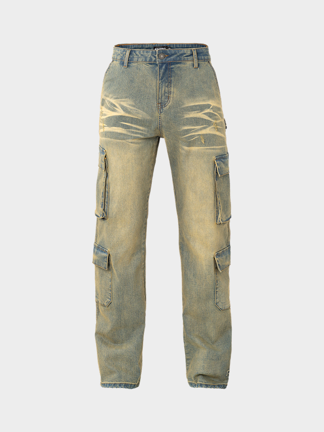 BAGGY HEAVY WASHED CARGO DENIM JEANS
