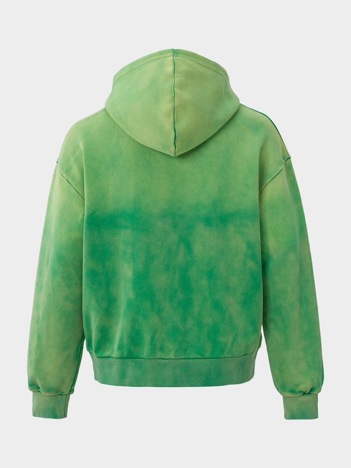BIG PLANS OVERSIZED ZIP HOODIE WASHED GREEN