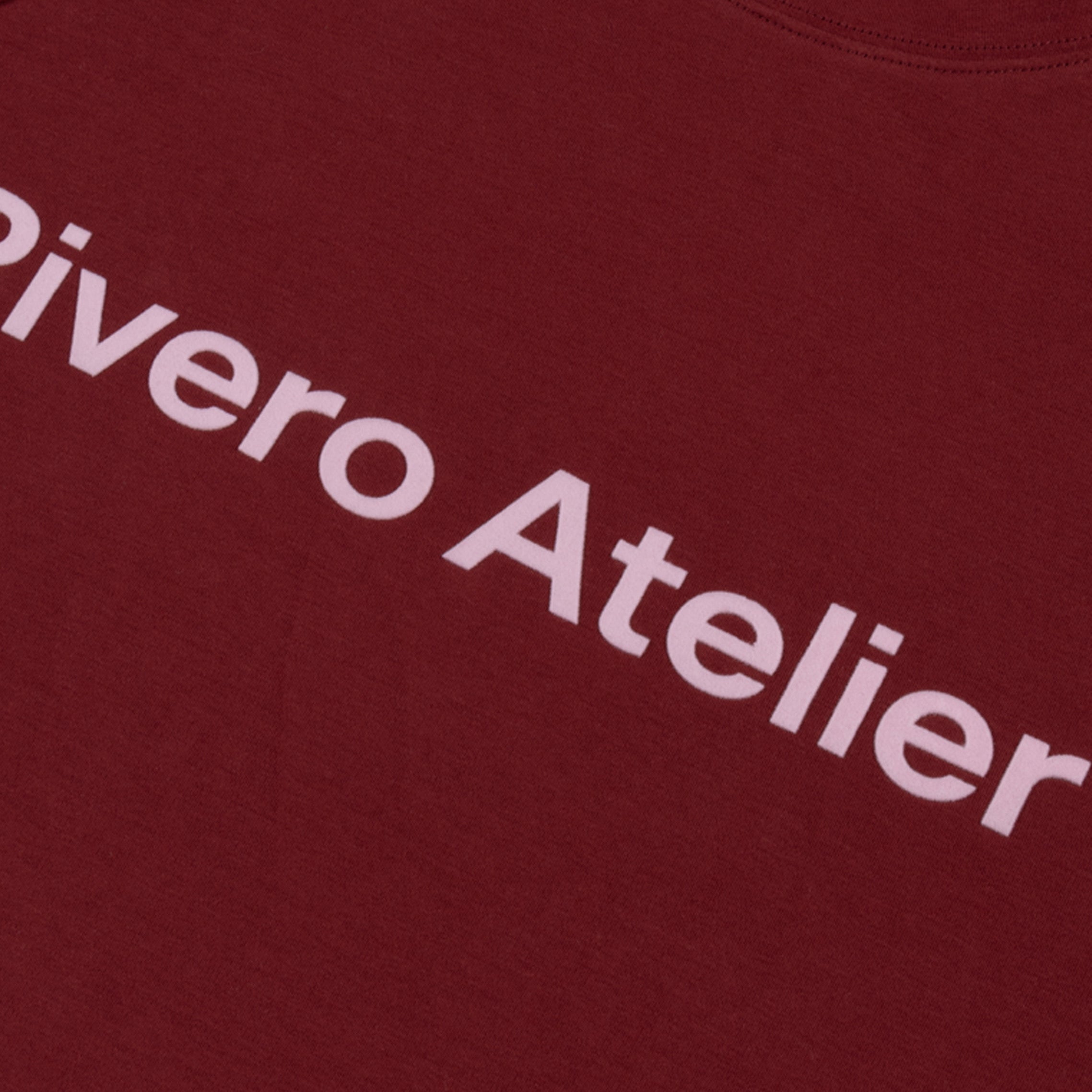 STUDIO LOGO T-SHIRT MAROON
