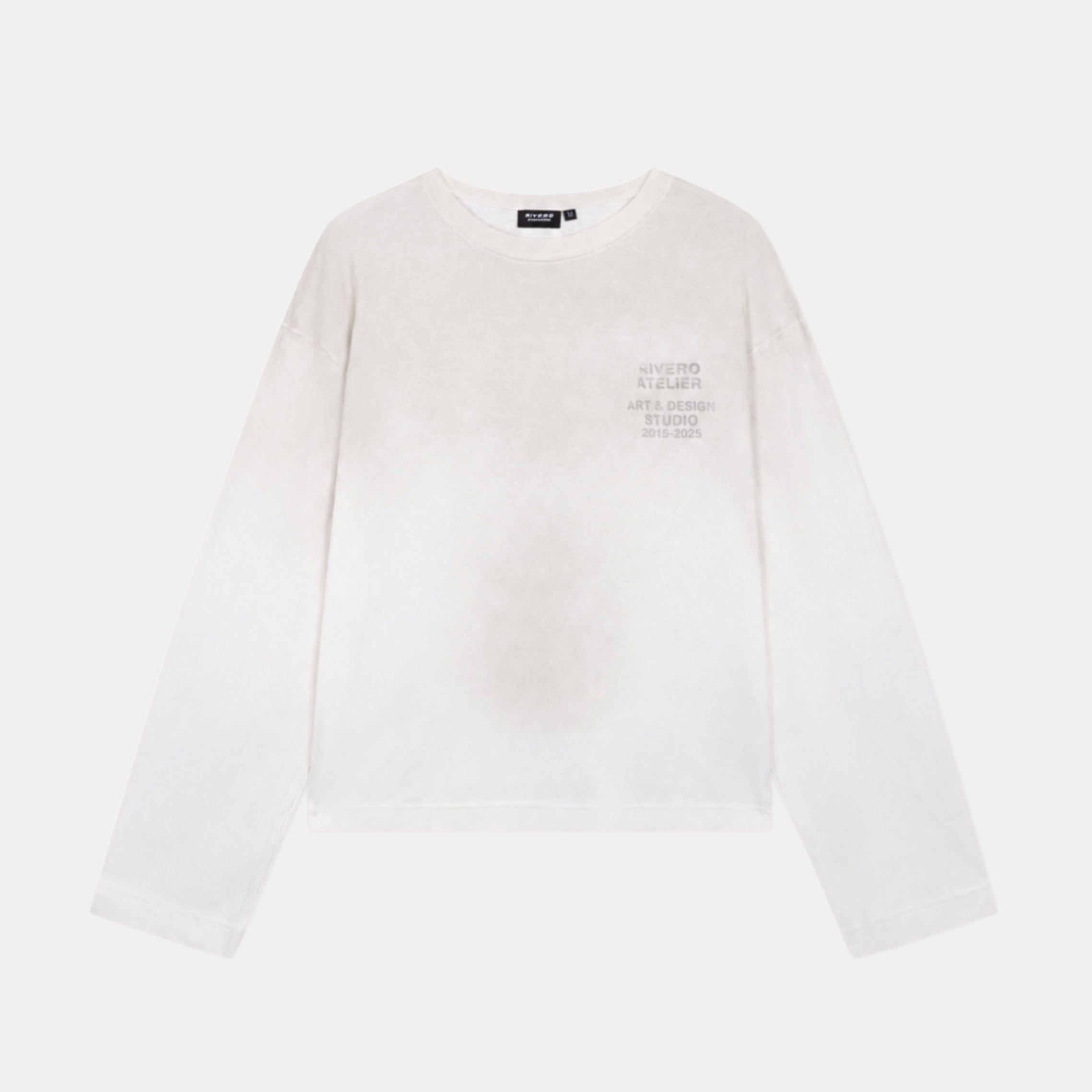 STUDIO WASHED LIGHTWEIGHT LONGSLEEVE WHITE