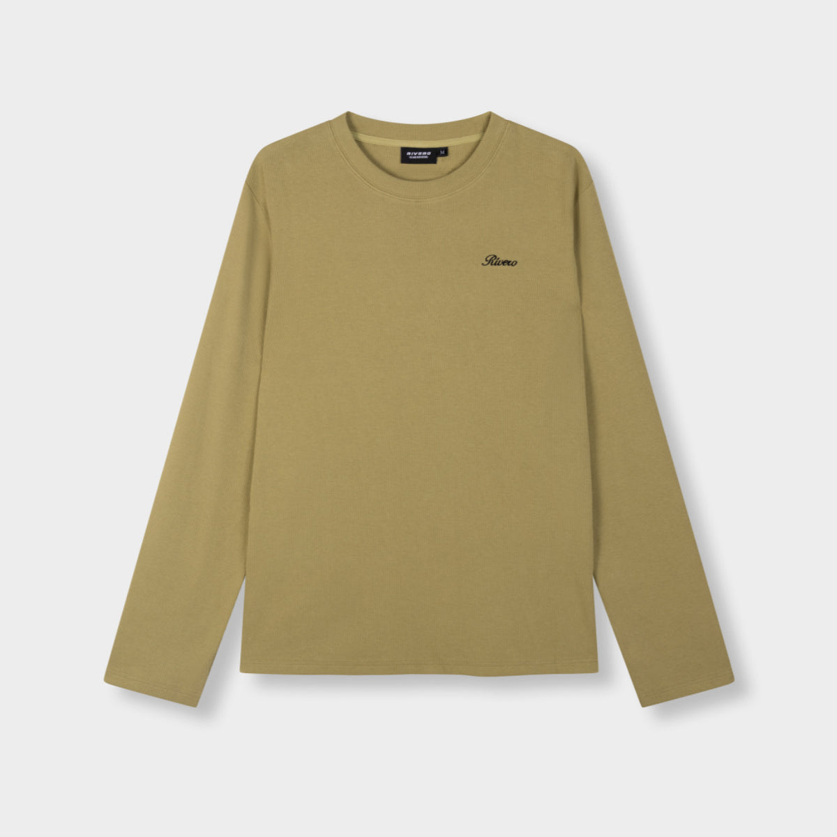 SIGNATURE SLIM-FIT RIBBED LONGSLEEVE OLIVE