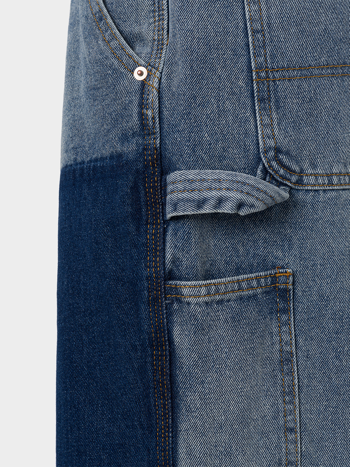 CARPENTER DENIM SHORTS BLUE