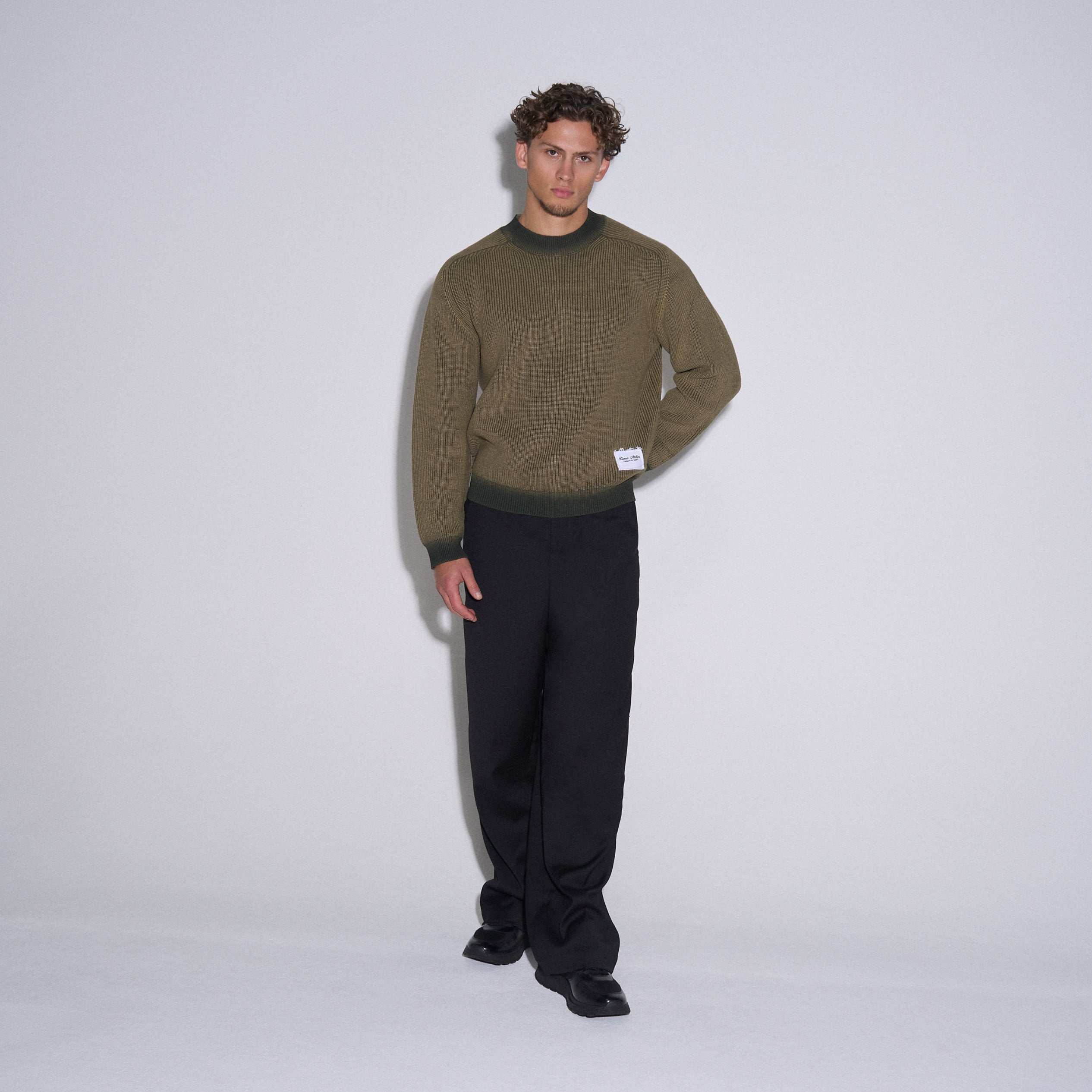 FADED KNIT SWEATER GREEN PRE-ORDER