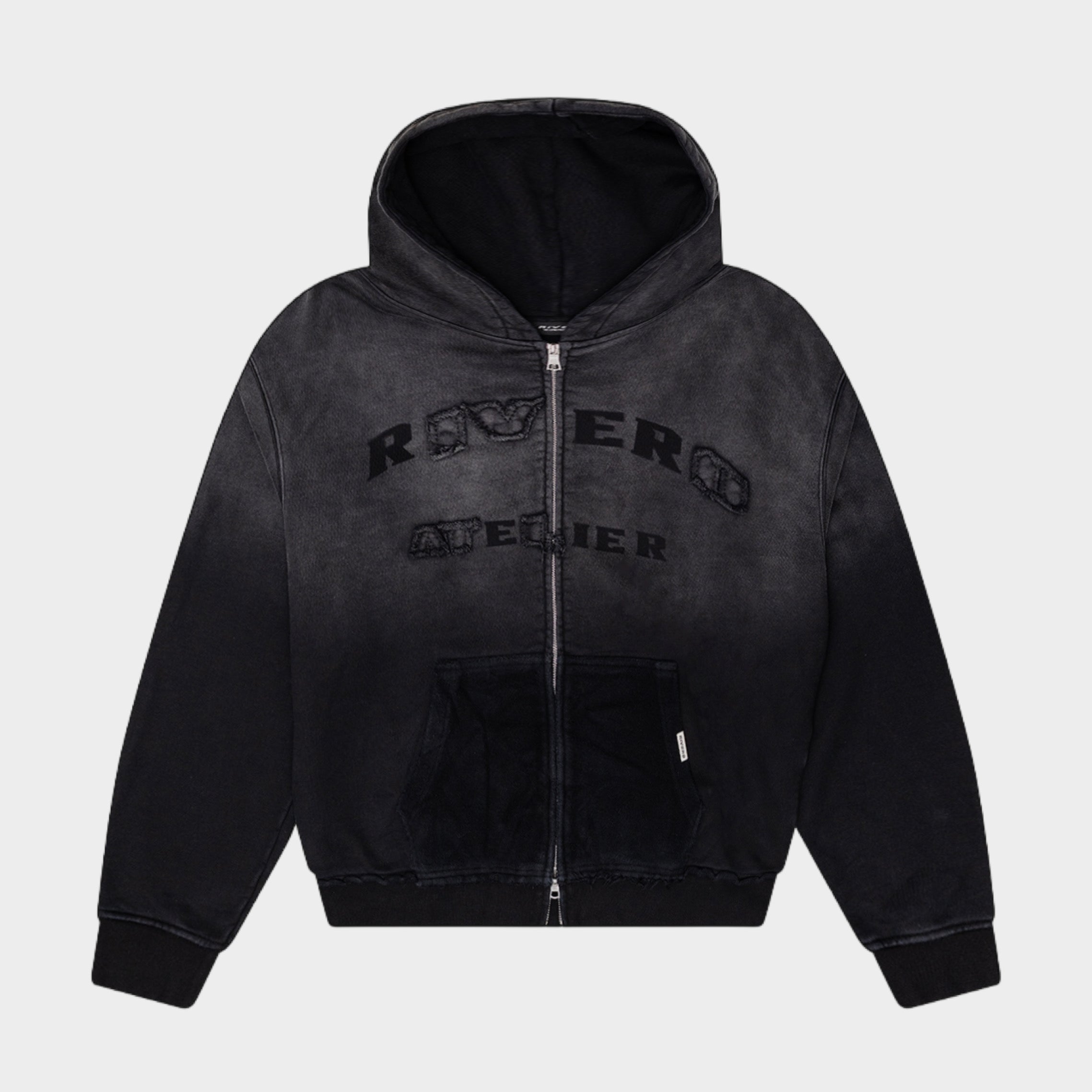 SHADOW WASHED STATEMENT ZIP HOODIE