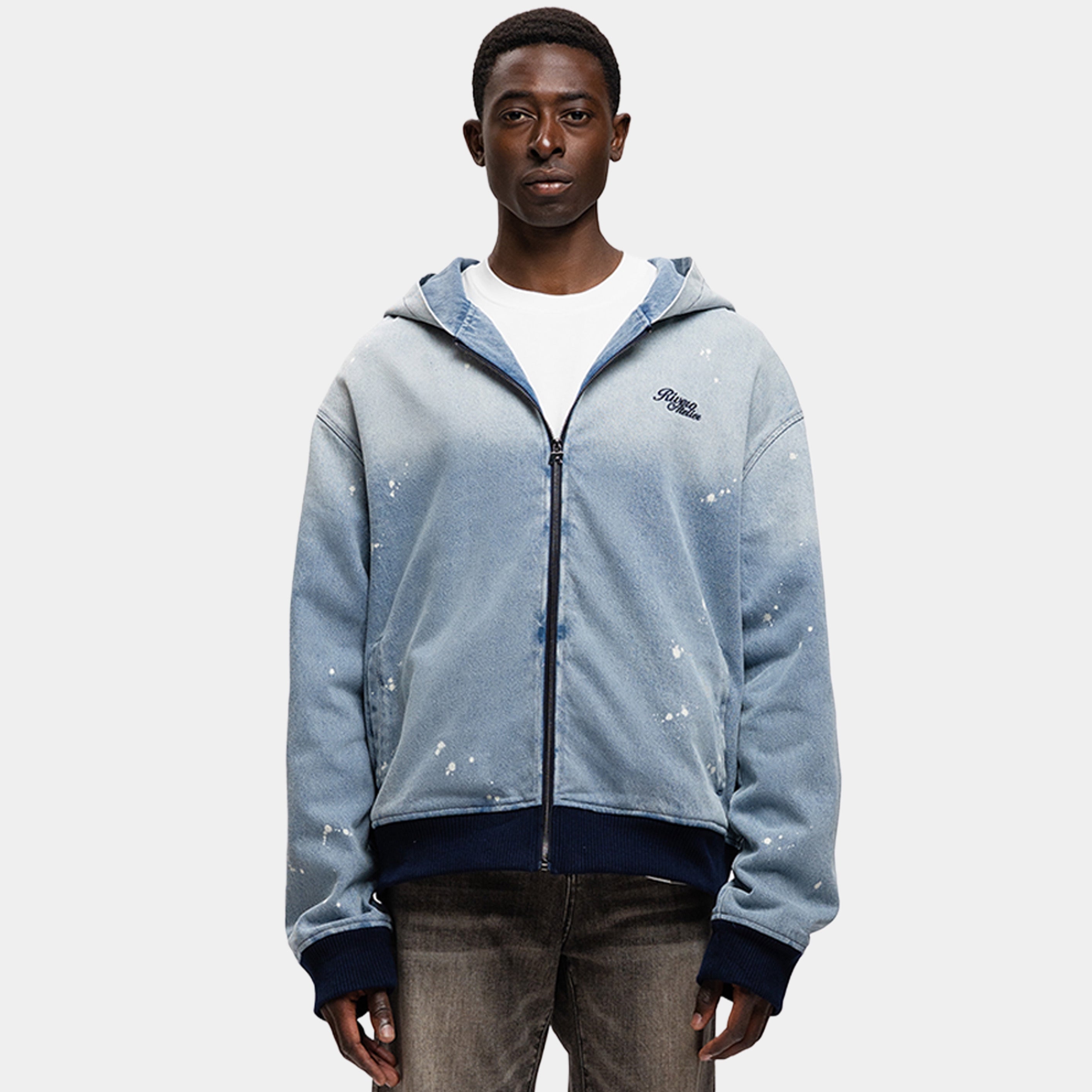 BLURRY VISION WASHED DENIM JACKET
