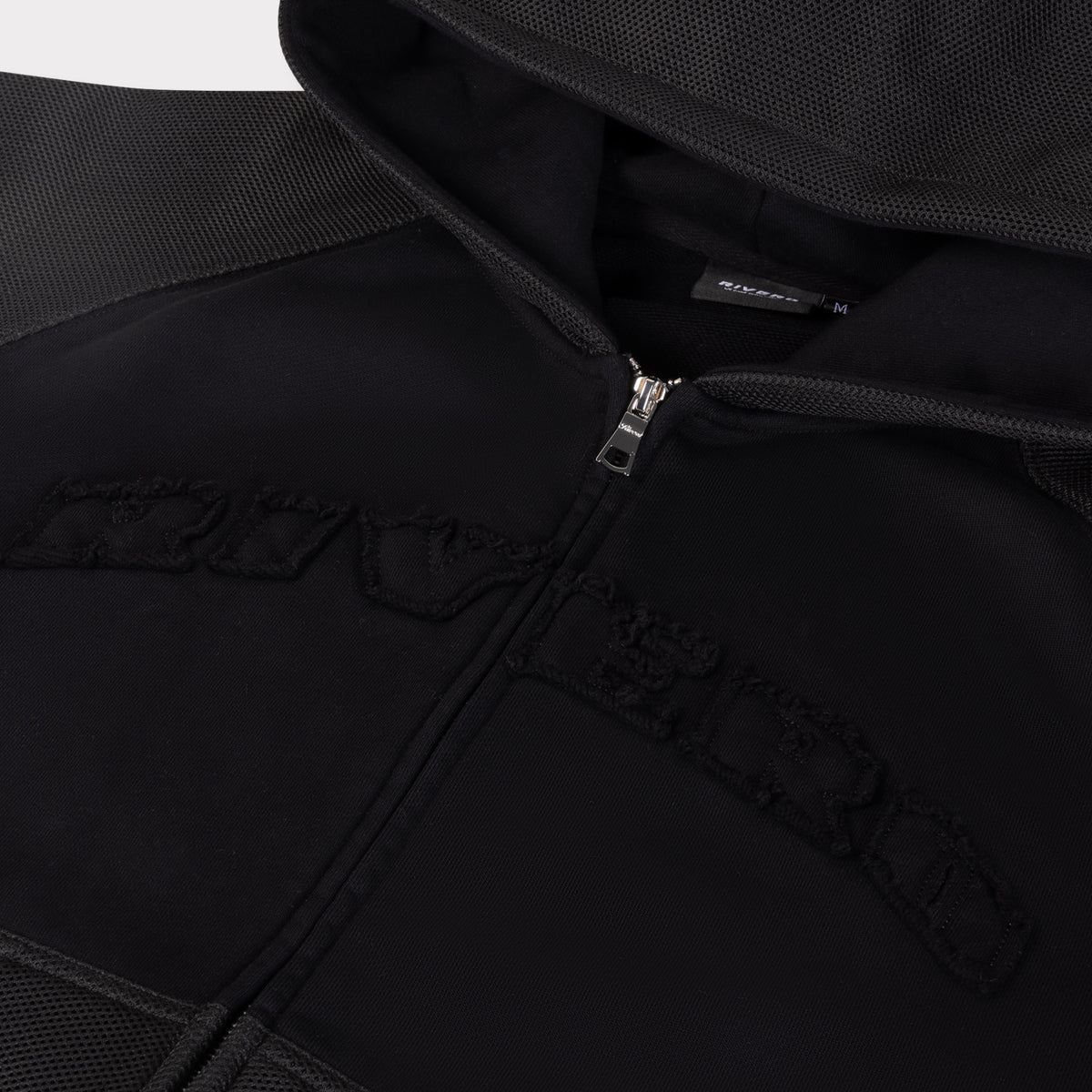 CONTRAST FOAM PANEL ZIP HOODIE