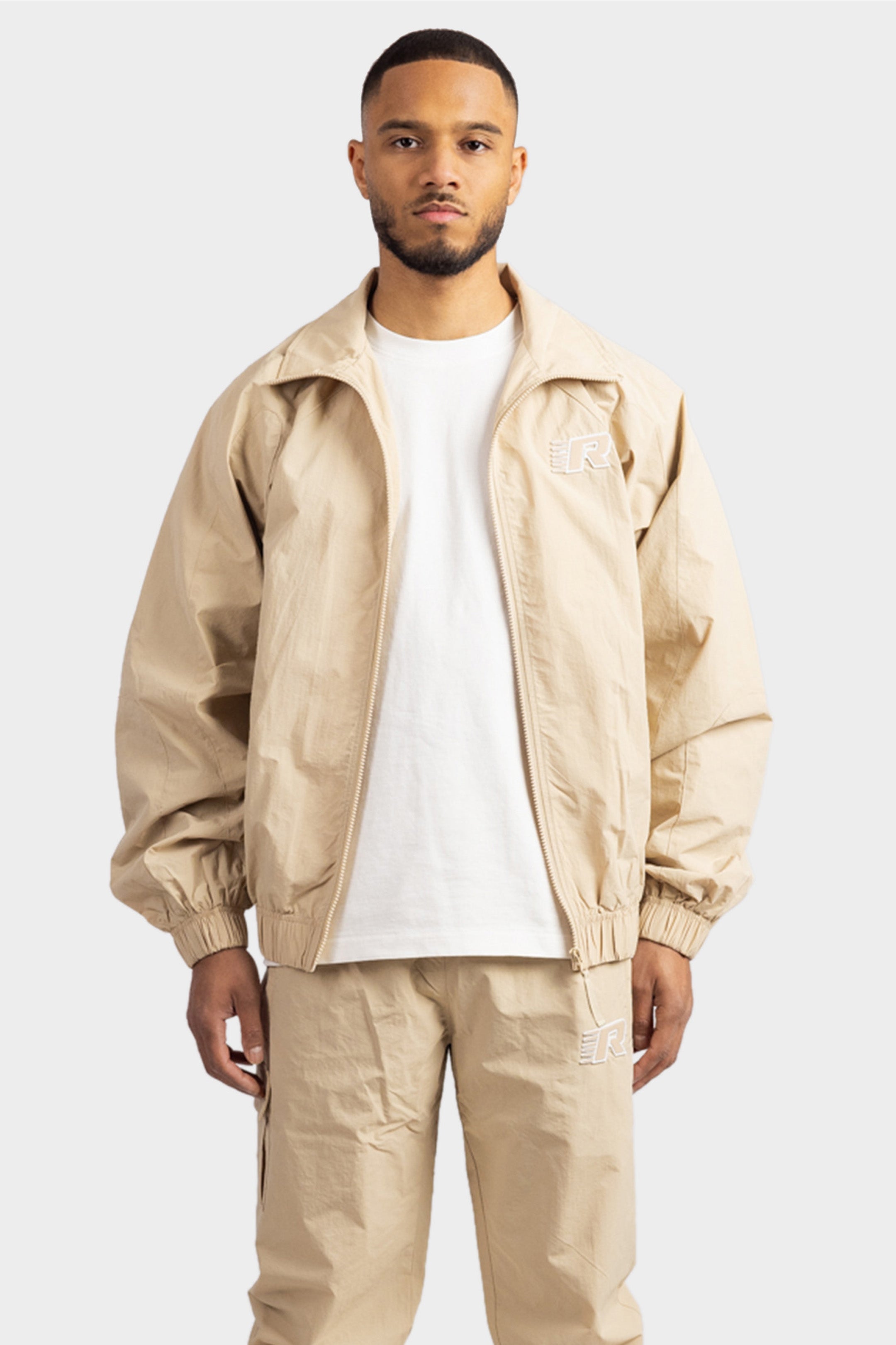TRACKJACKET OVERSIZED SAND