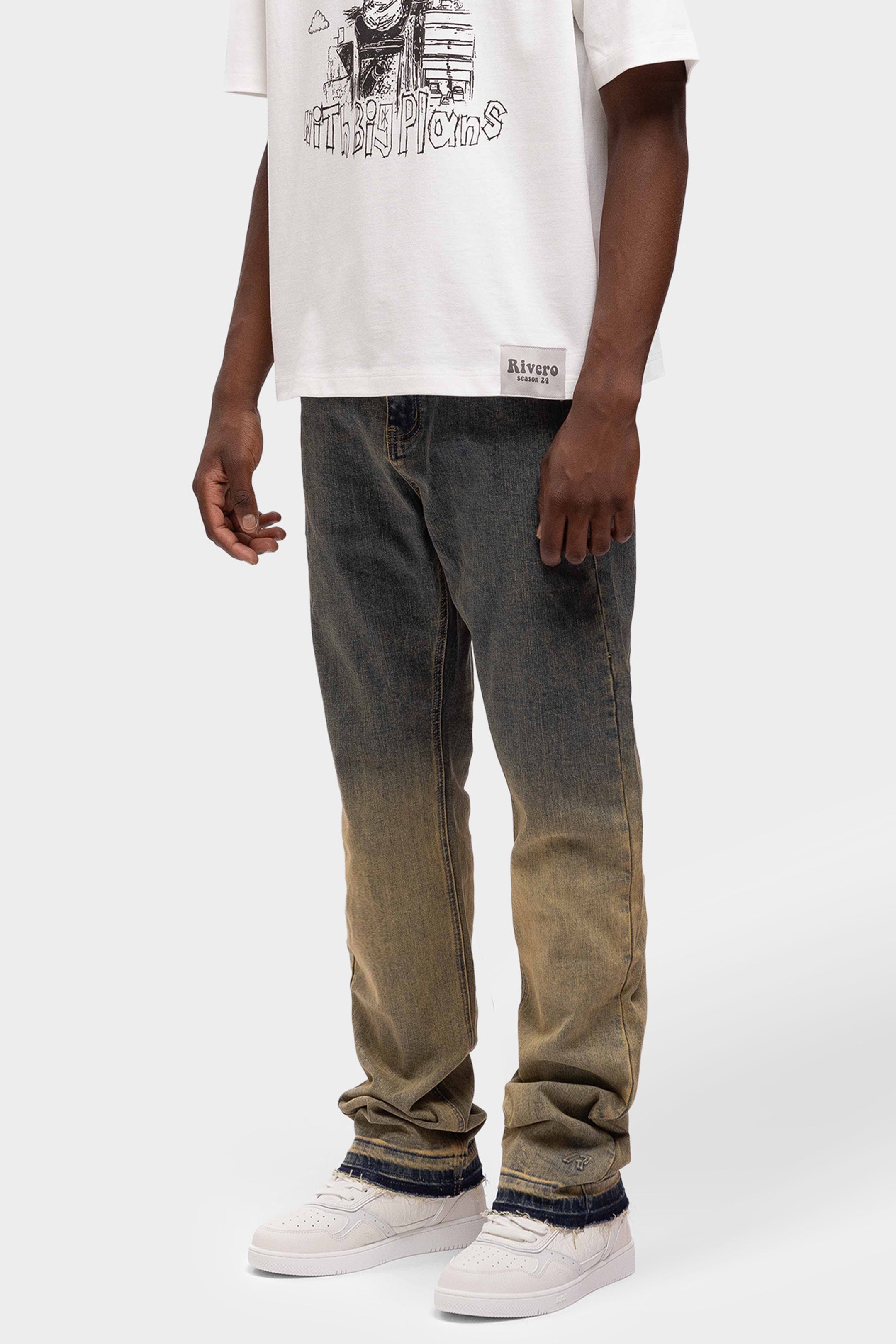 REGULAR GRADIENT WASHED DENIM JEANS