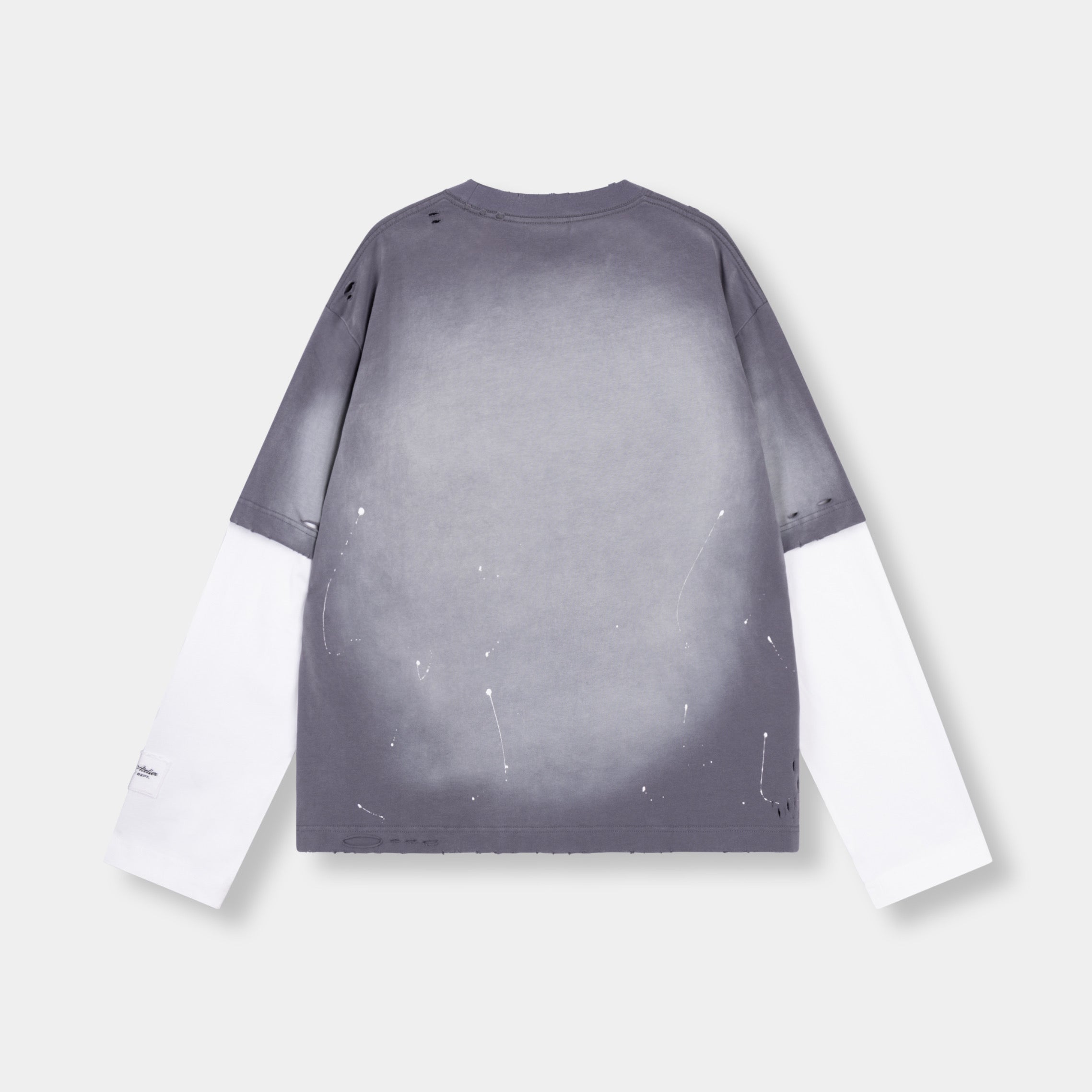 FADE ARTIFACT ASH DOUBLE LAYERED TEE