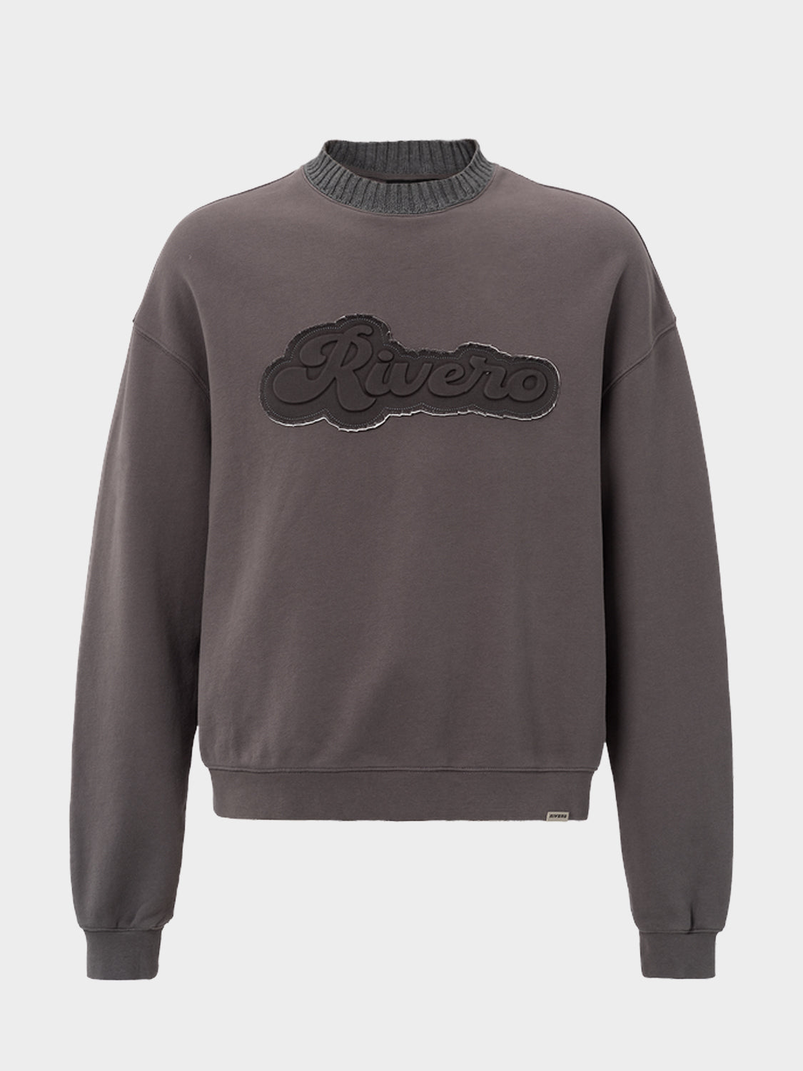 EMBOSSED SWEATER GREY
