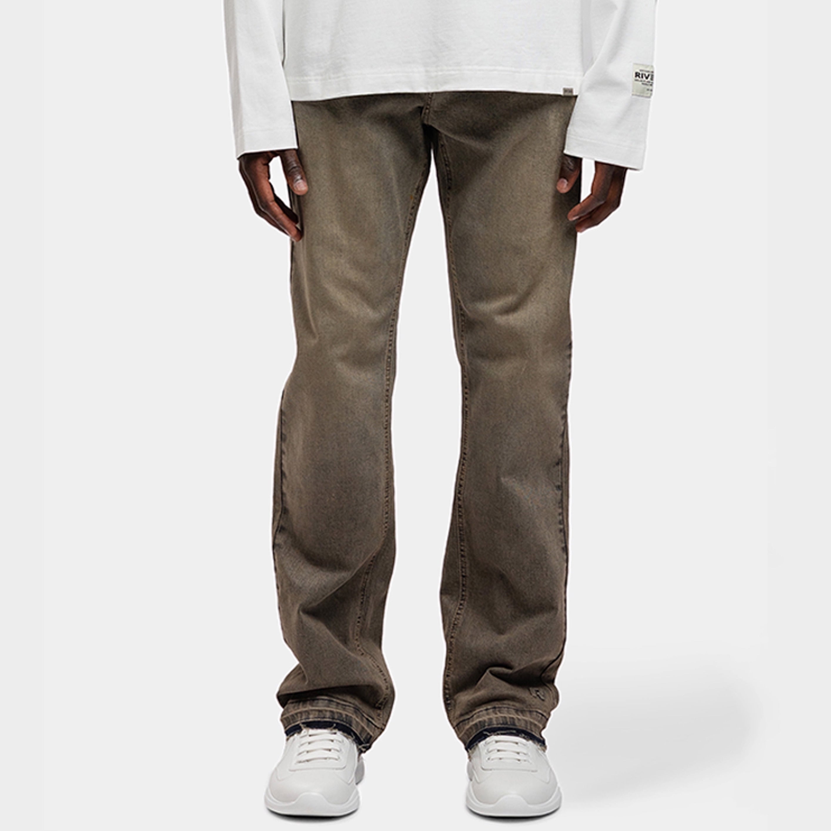 REGULAR EARTHBOUND EMBOSSED DENIM JEANS