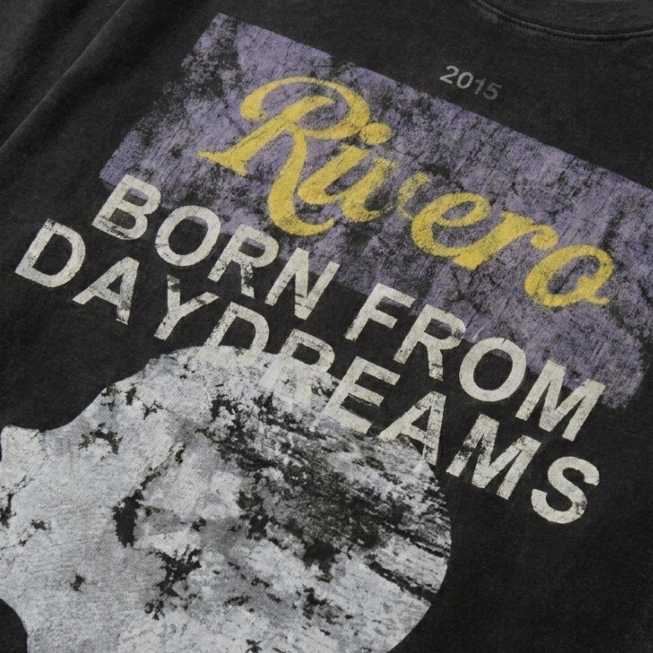DAYDREAMS RAW EDGE LONGSLEEVE WASHED BLACK