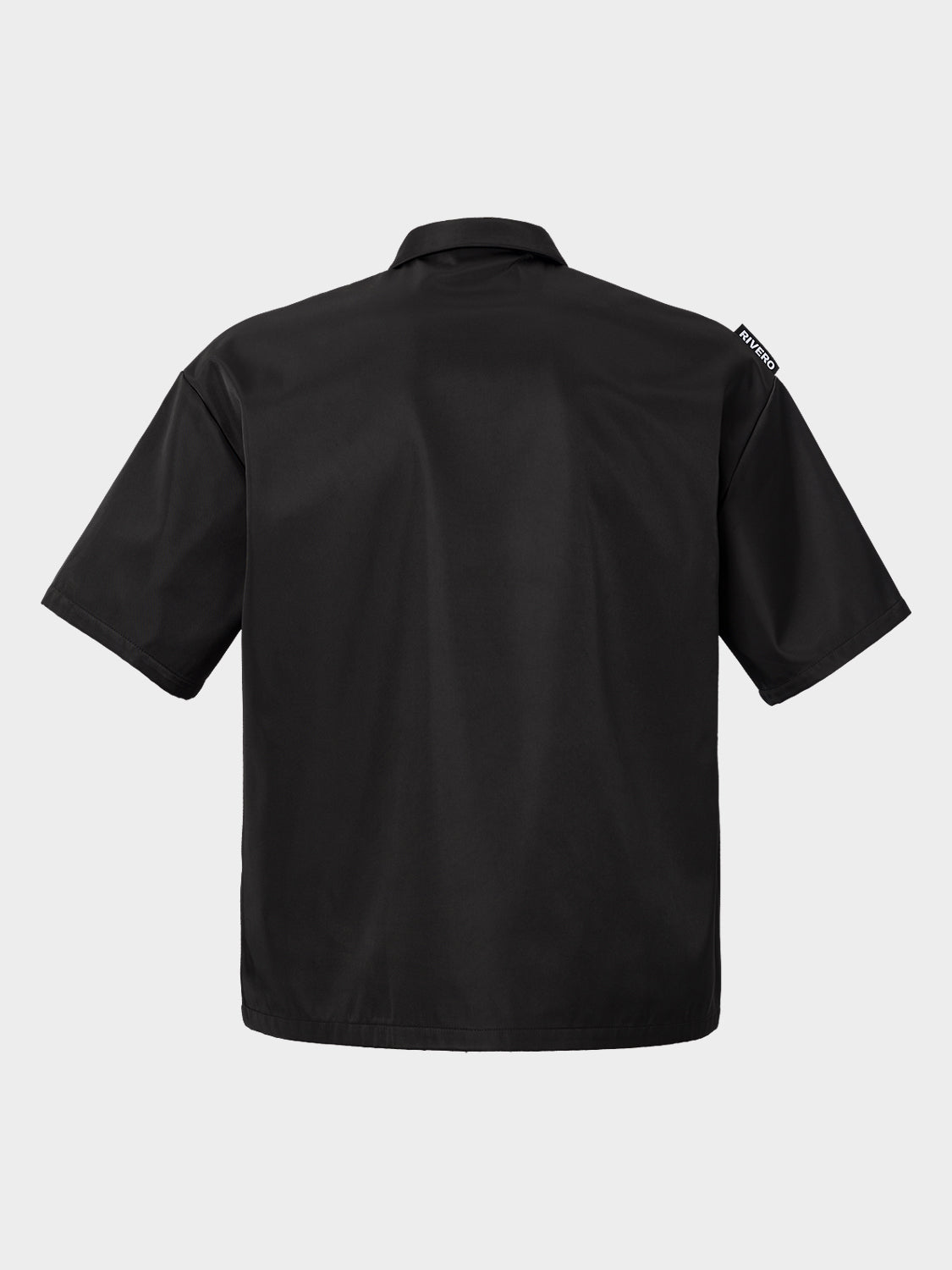 SCRIPT NYLON OVERSIZED SHIRT BLACK