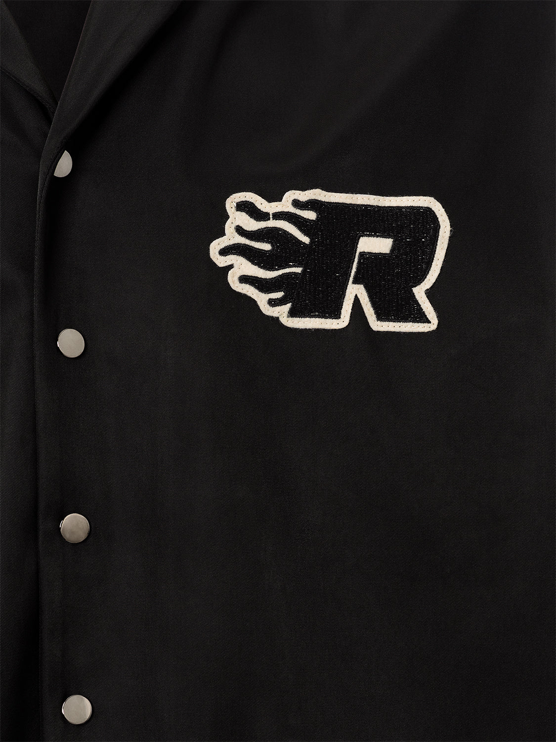 SCRIPT NYLON OVERSIZED SHIRT BLACK