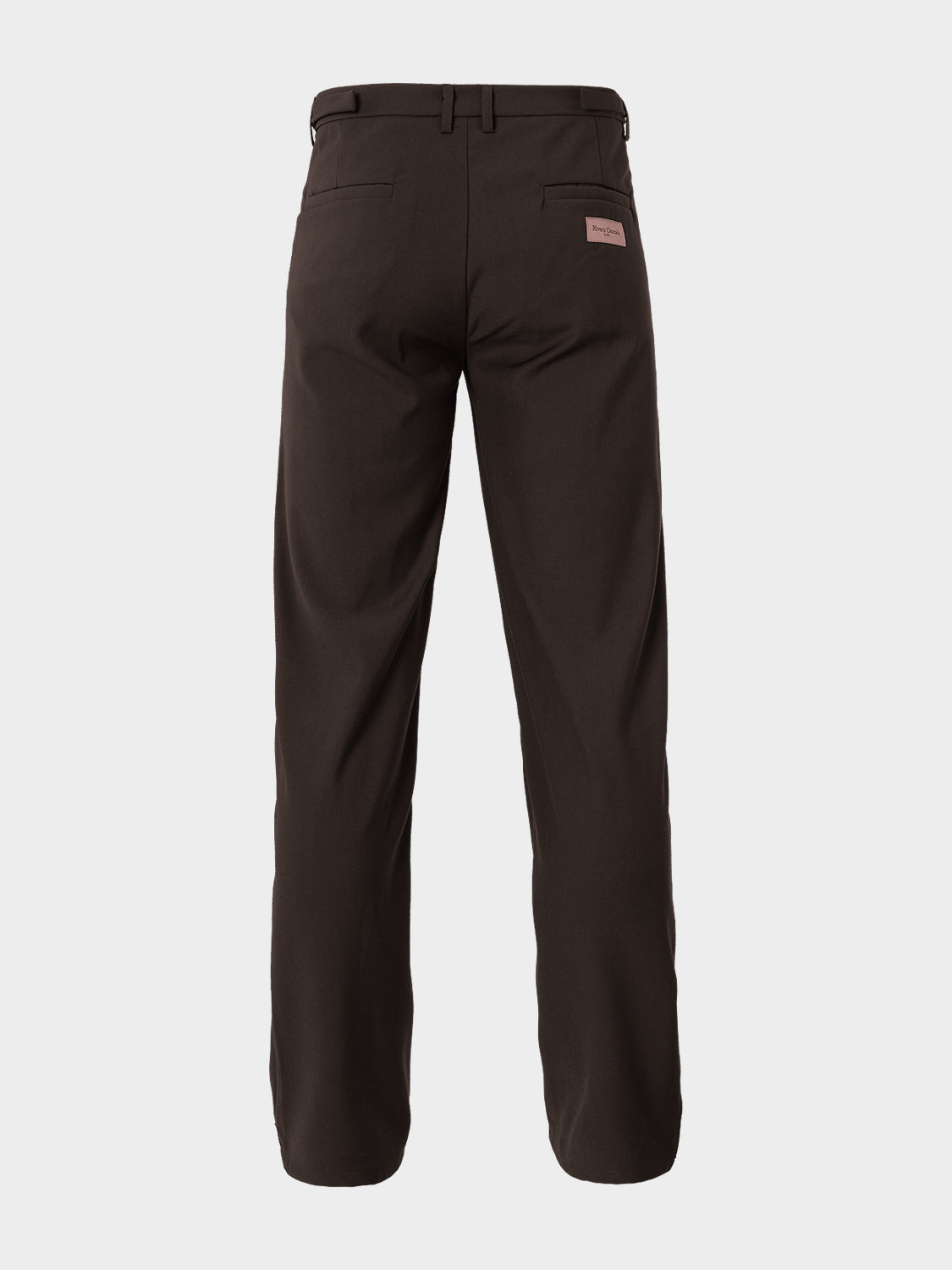 PLEATED TROUSERS DARK BROWN