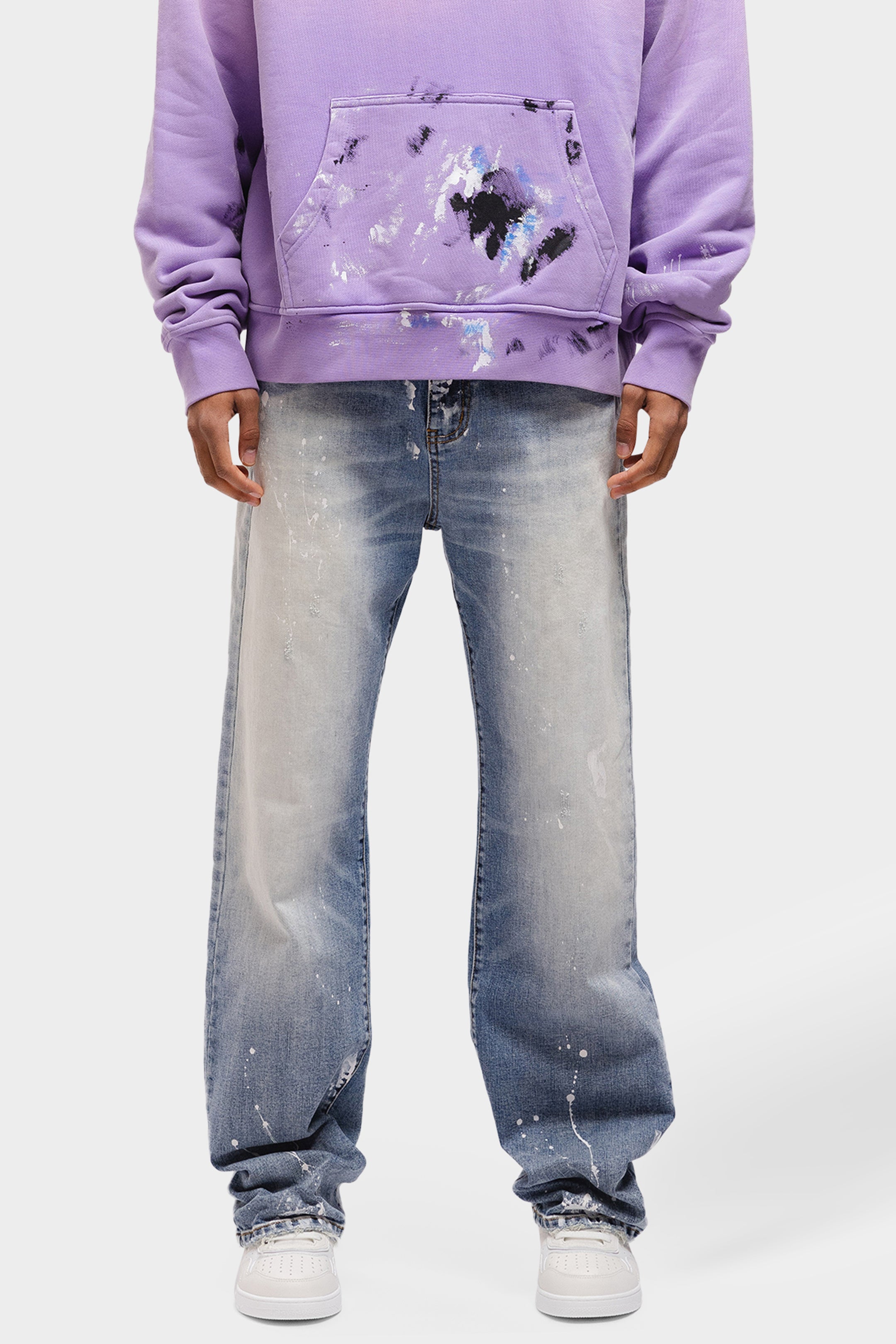 CANVAS WASHED DENIM JEANS