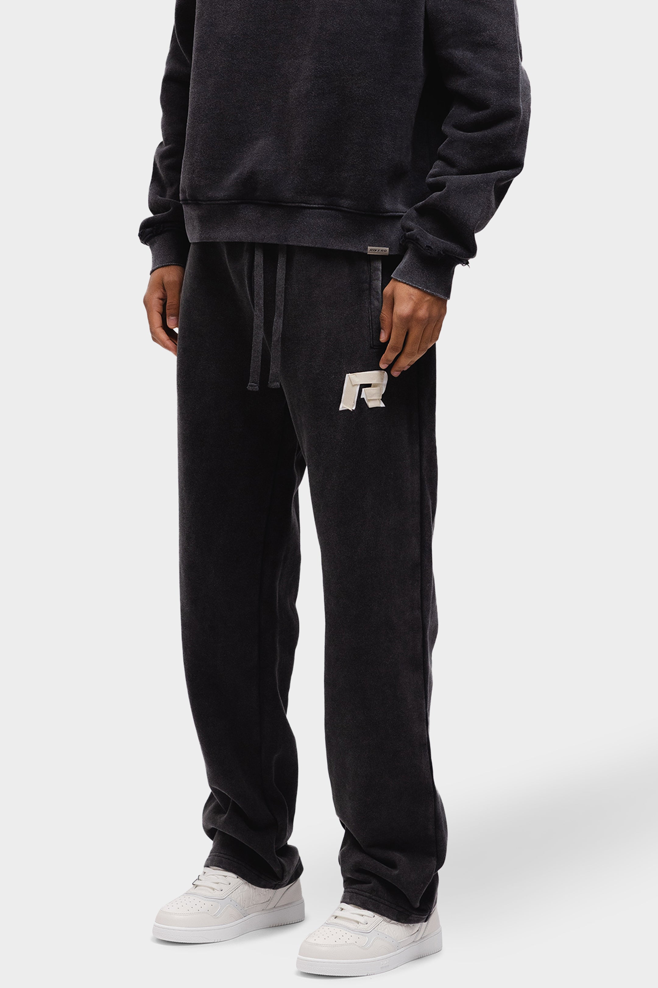 SIGNATURE TAPED JOGGER WASHED BLACK