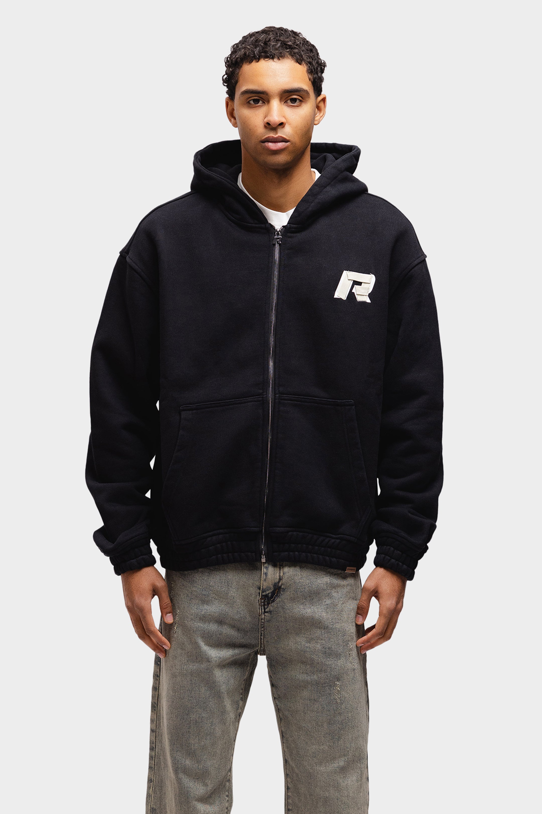 SIGNATURE TAPED HOODIE BLACK
