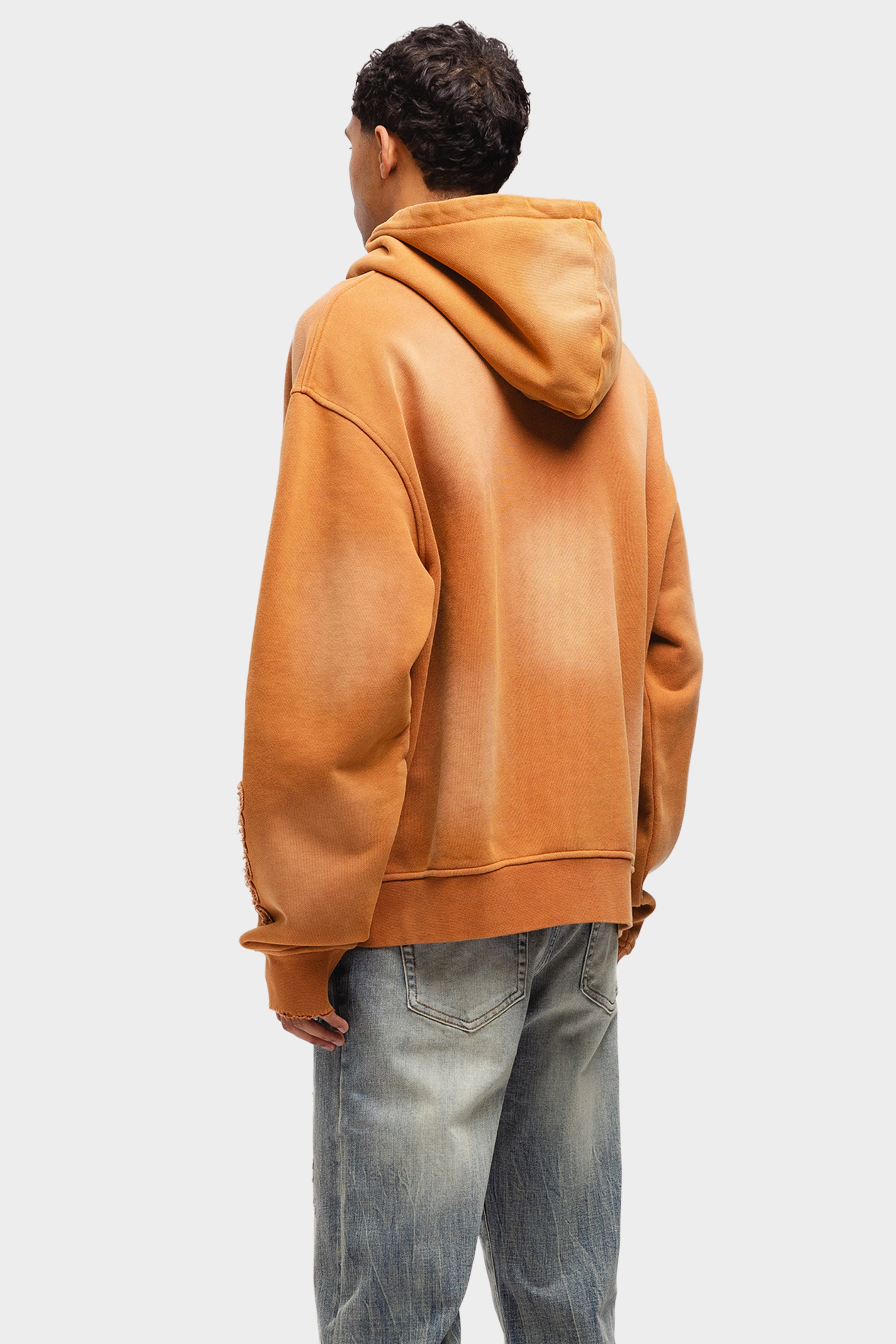 VINTAGE RAW ZIP HOODIE RUSTY