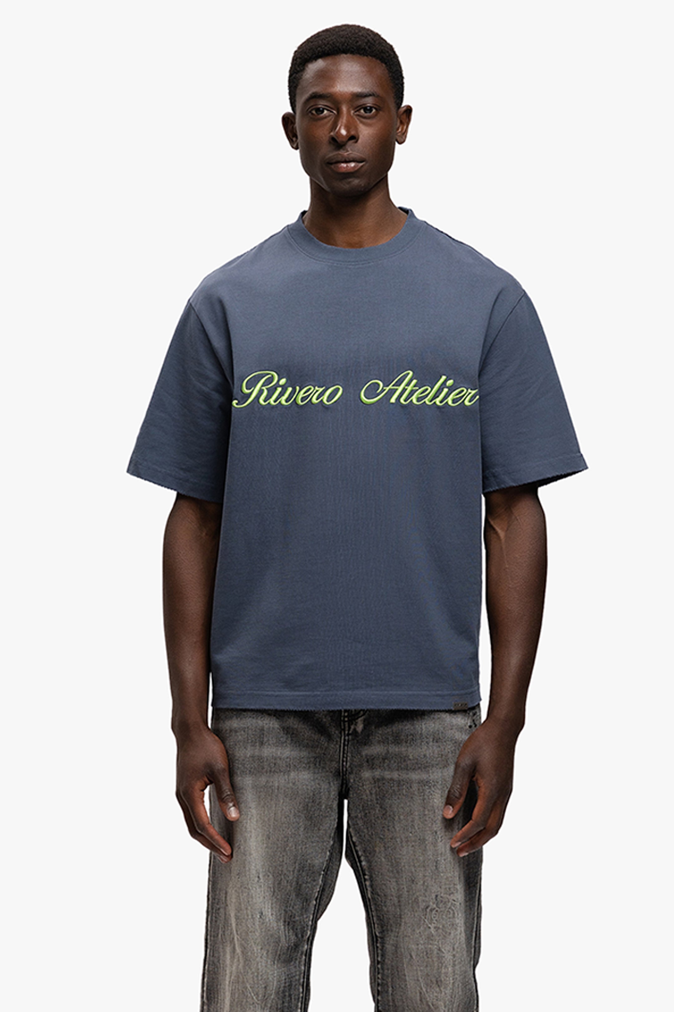 ATELIER RETRO T-SHIRT NAVY