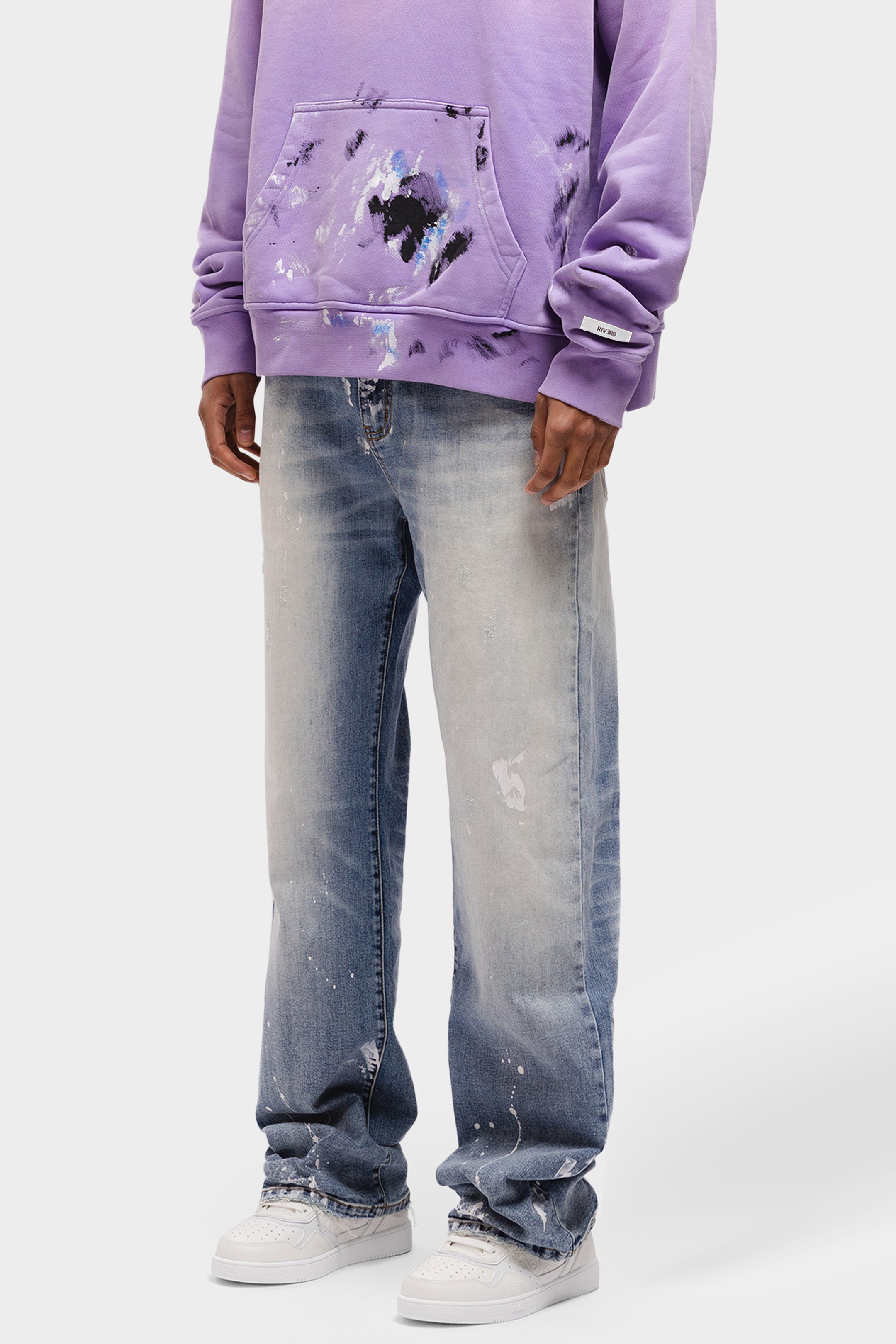 CANVAS WASHED DENIM JEANS