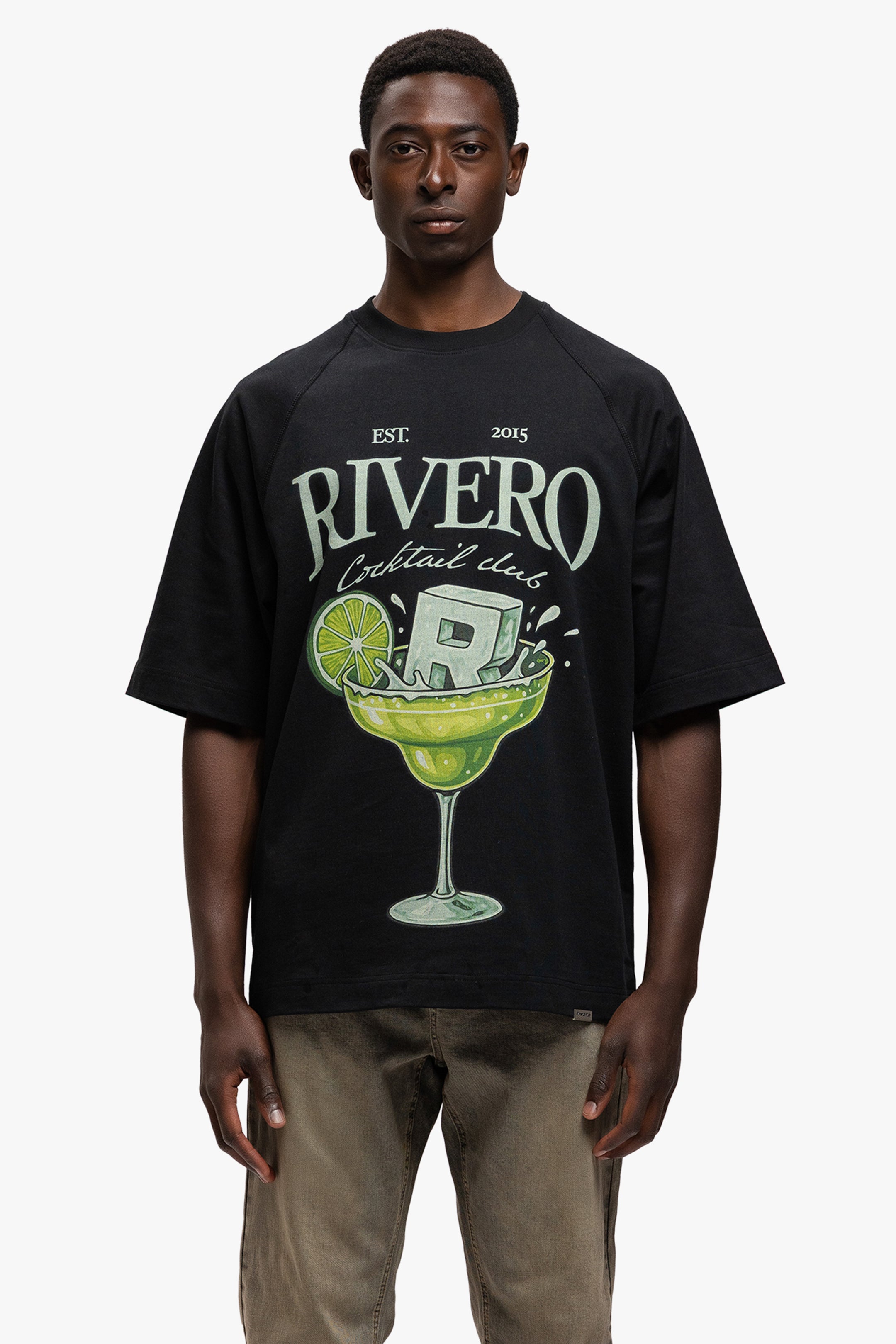 COCKTAIL CLUB T-SHIRT BLACK