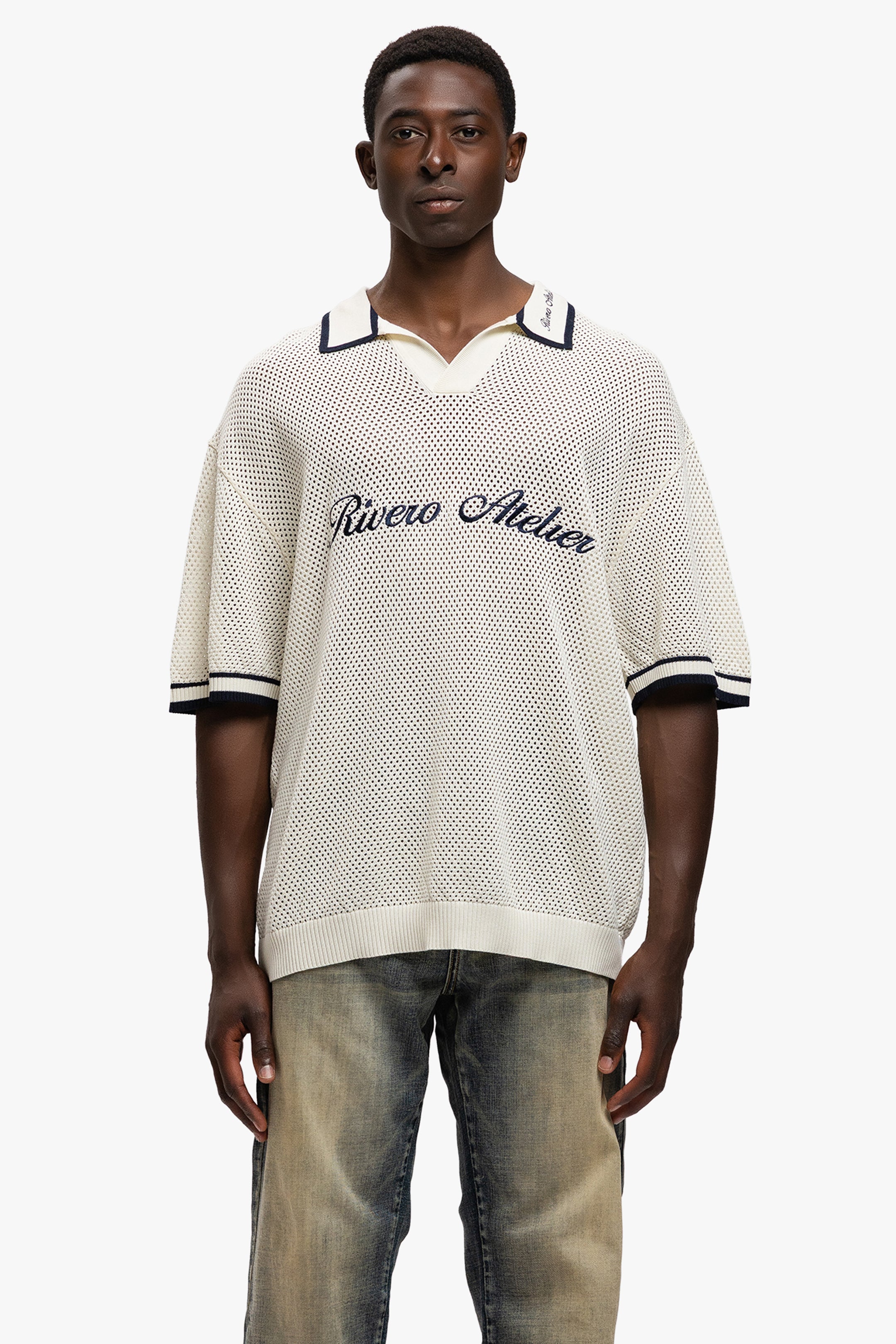 ATELIER COURT MESH POLO