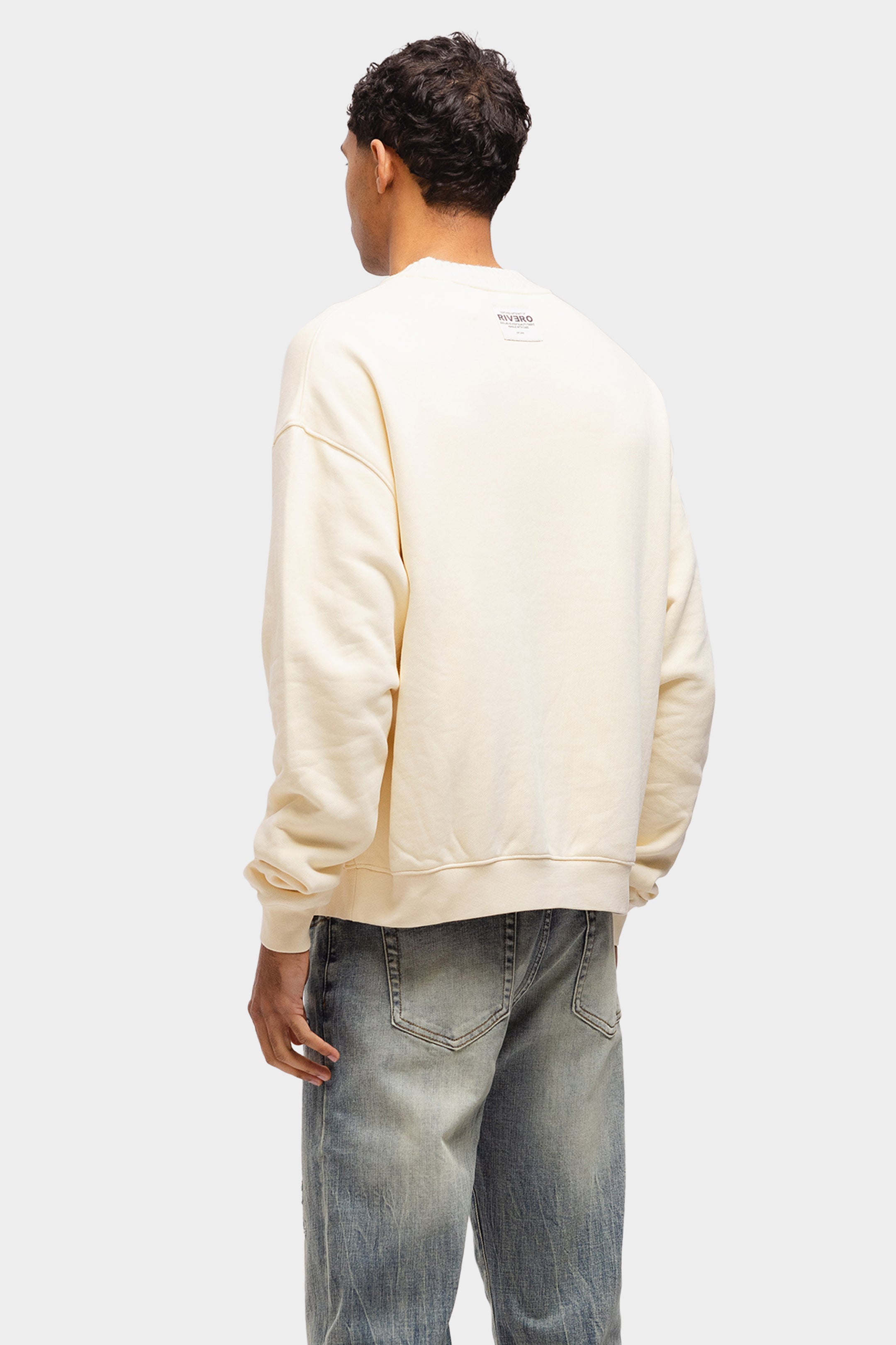 EMBOSSED SWEATER OFF WHITE