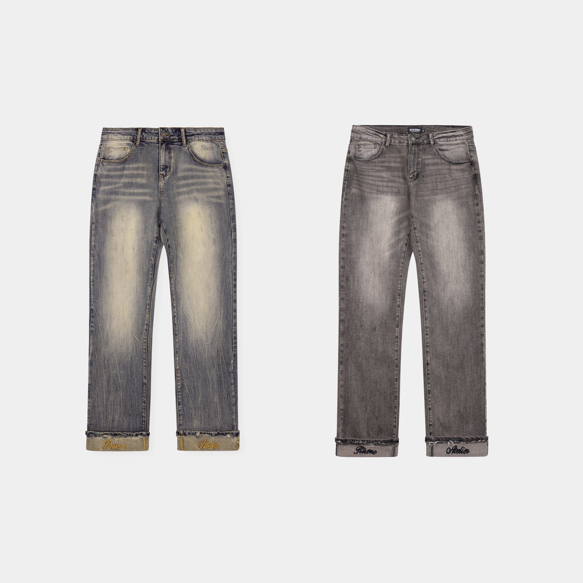RELAXED FADED FOLD DENIM 2-PACK