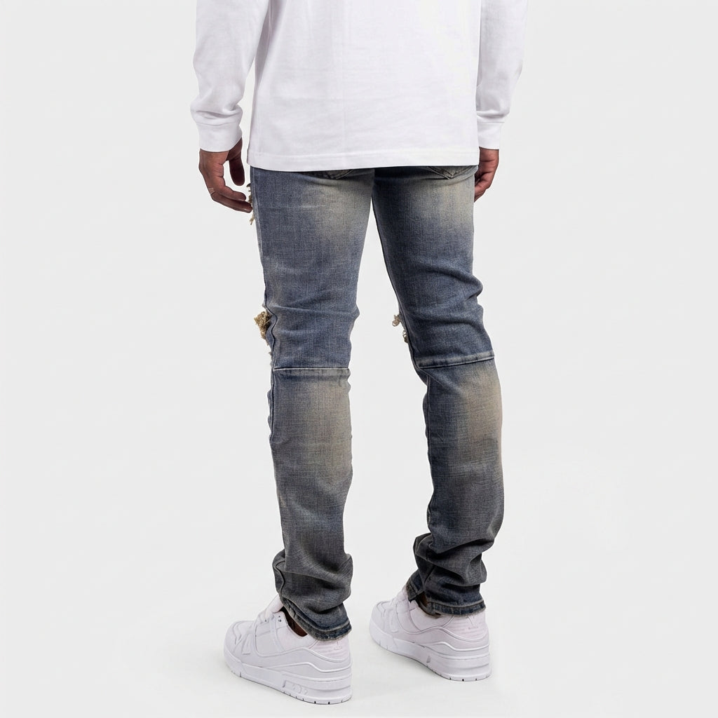 RIPPED ARCHIVE DENIM SLIGHTLY SPLIT PRE-ORDER