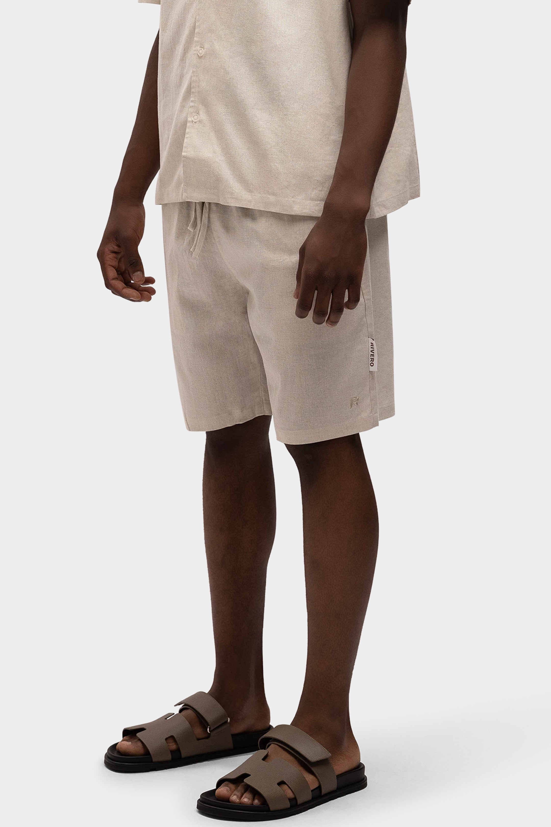 LINEN SHORTS SAND